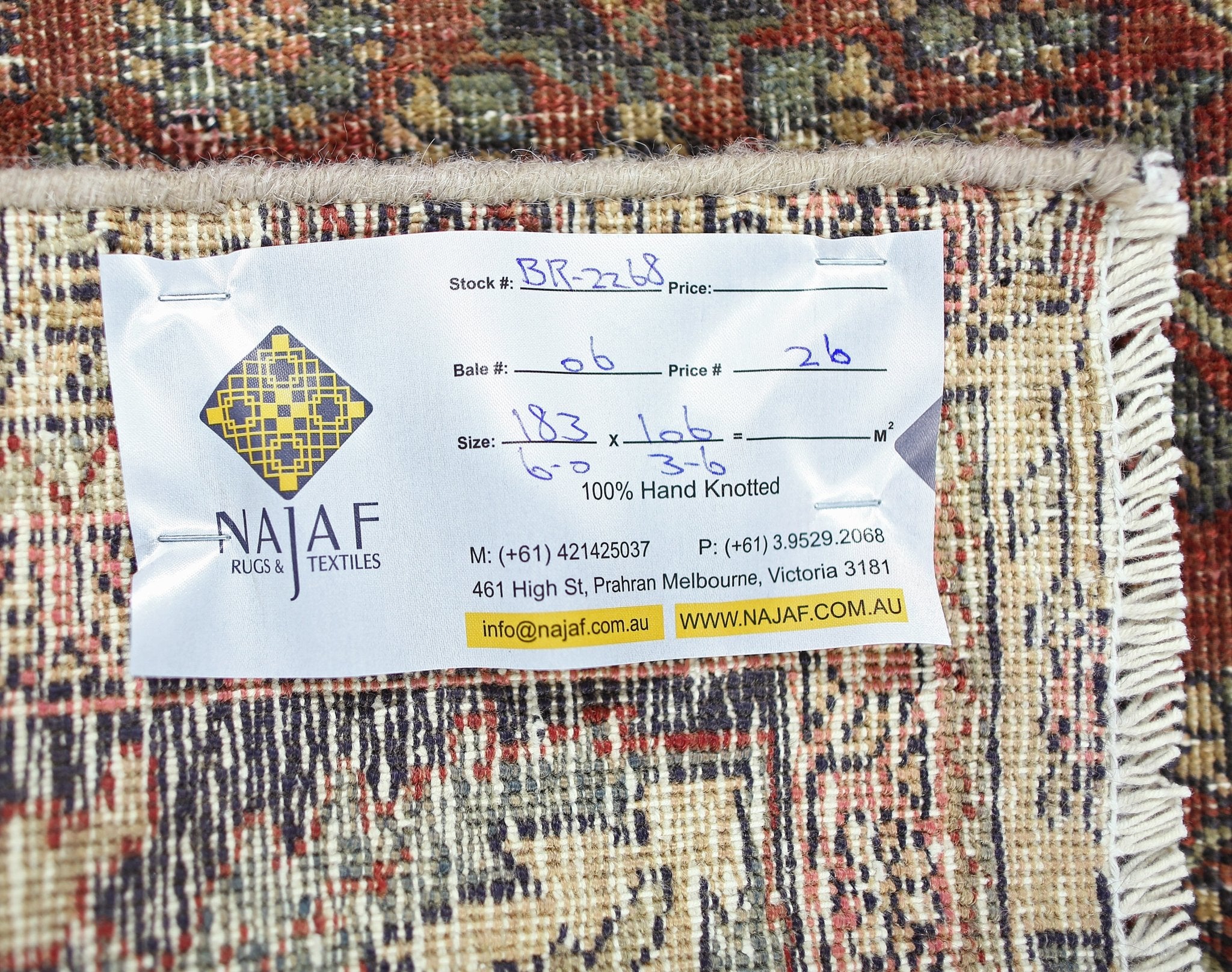 Handmade Vintage Persian Bakhtiar Rug | 183 x 106 cm | 6' x 3'6" - Najaf Rugs & Textile