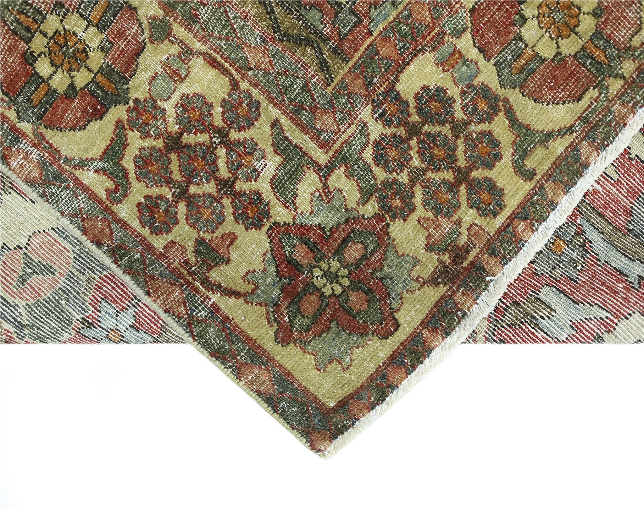 Handmade Vintage Persian Bakhtiar Rug | 198 x 133 cm | 6'6" x 4'4" - Najaf Rugs & Textile