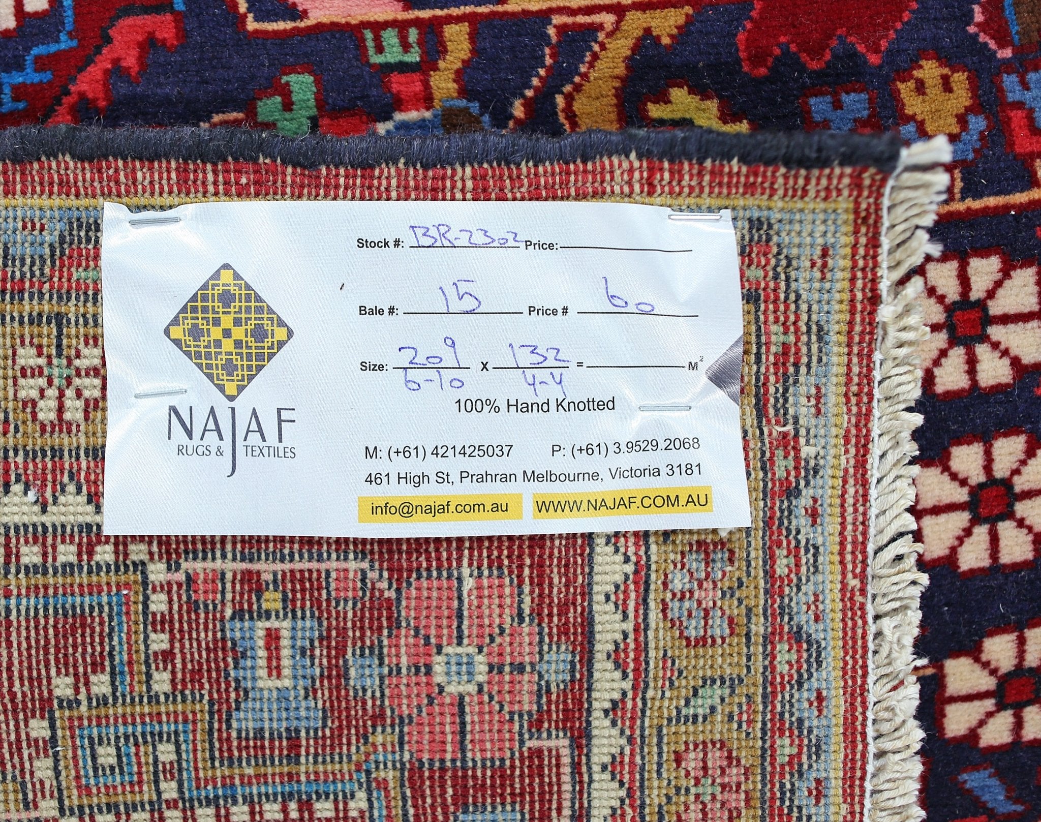Handmade Vintage Persian Bakhtiar Rug | 209 x 132 cm | 6'10" x 4'4" - Najaf Rugs & Textile