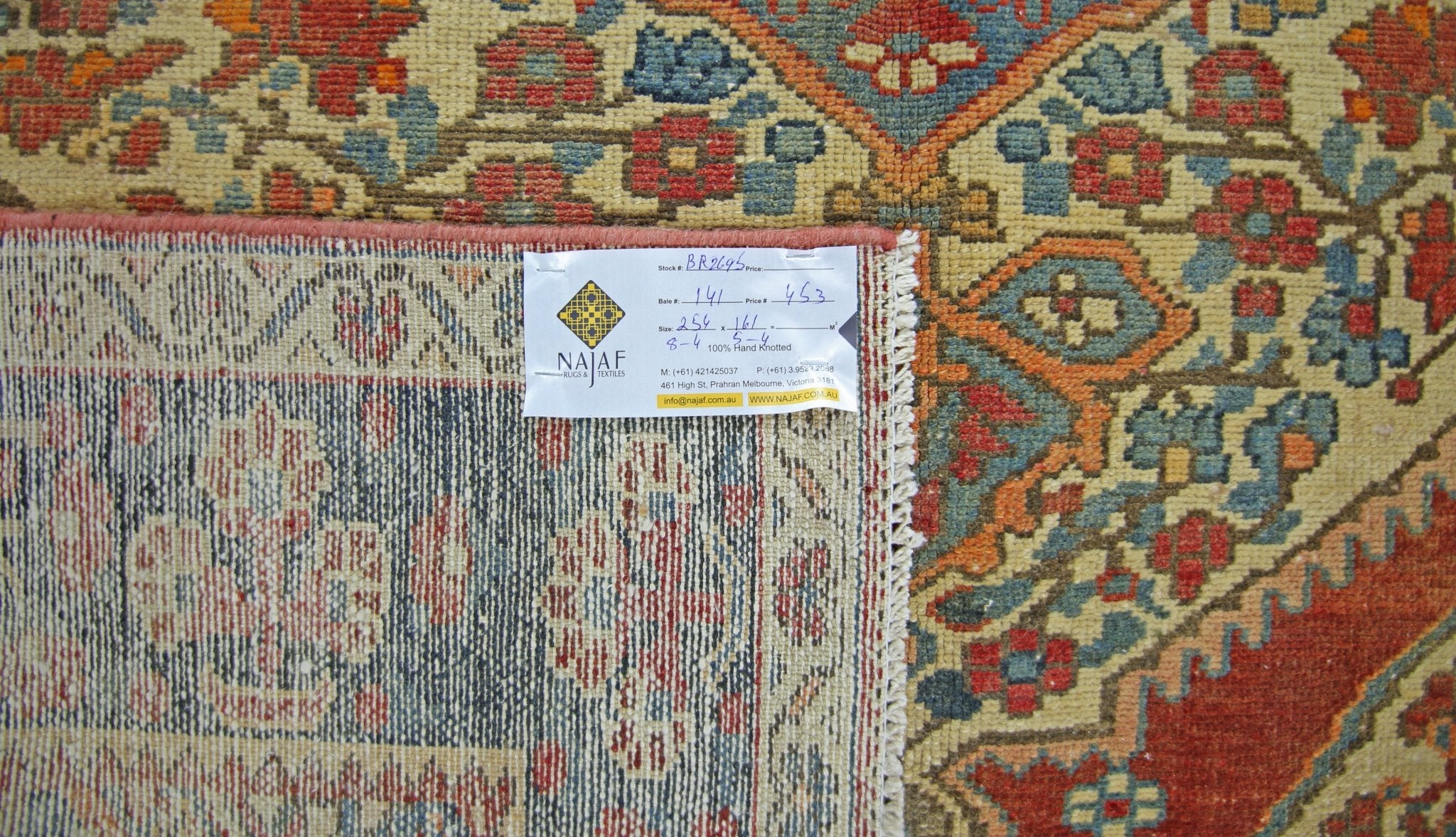 Handmade Vintage Persian Bakhtiar Rug | 254 x 161 cm | 8'4" x 5'4" - Najaf Rugs & Textile