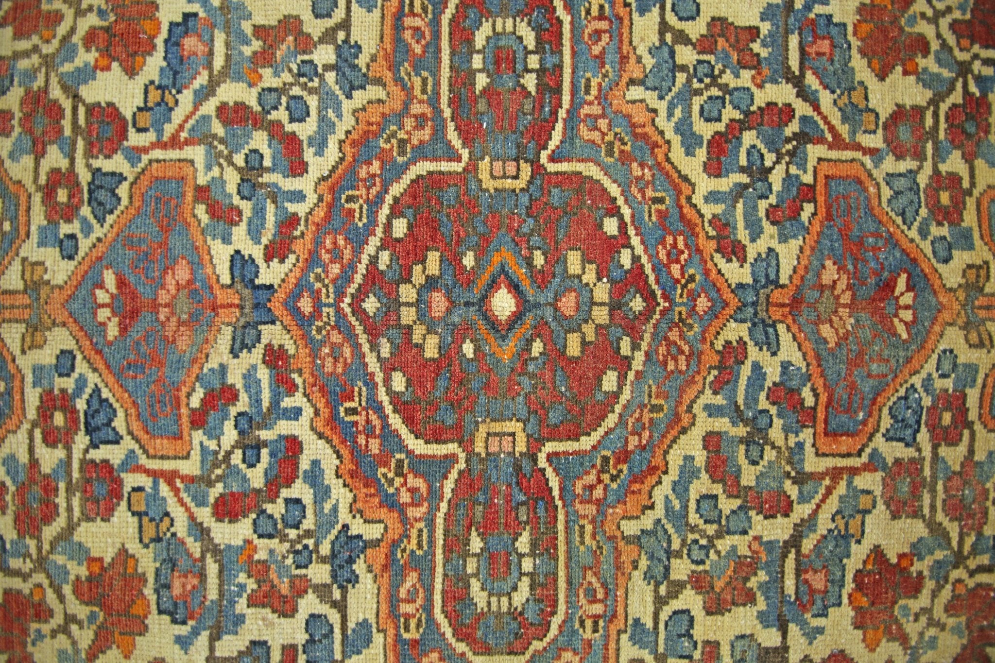 Handmade Vintage Persian Bakhtiar Rug | 254 x 161 cm | 8'4" x 5'4" - Najaf Rugs & Textile