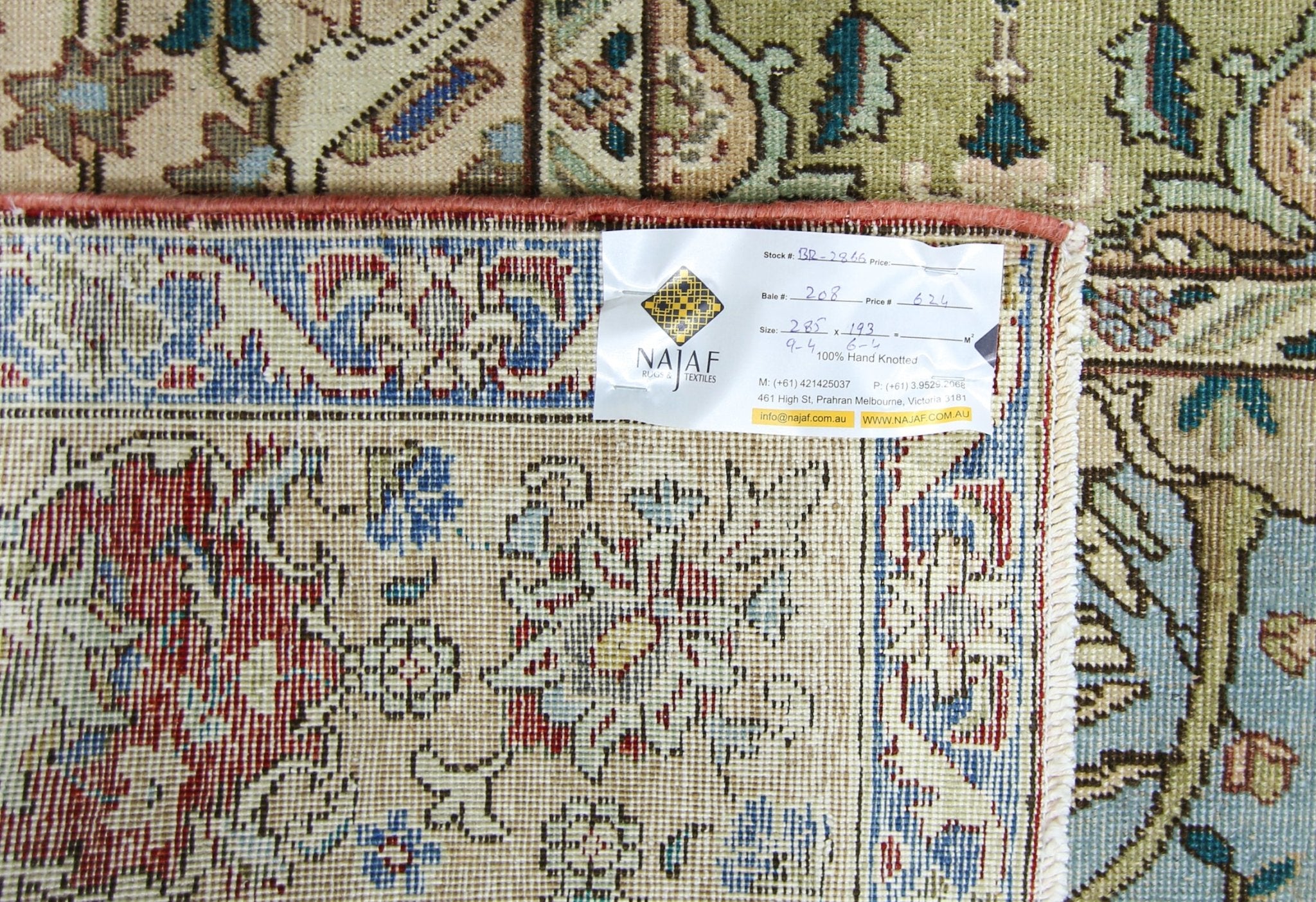 Handmade Vintage Persian Bakhtiar Rug | 285 x 193 cm | 9'4" x 6'4" - Najaf Rugs & Textile