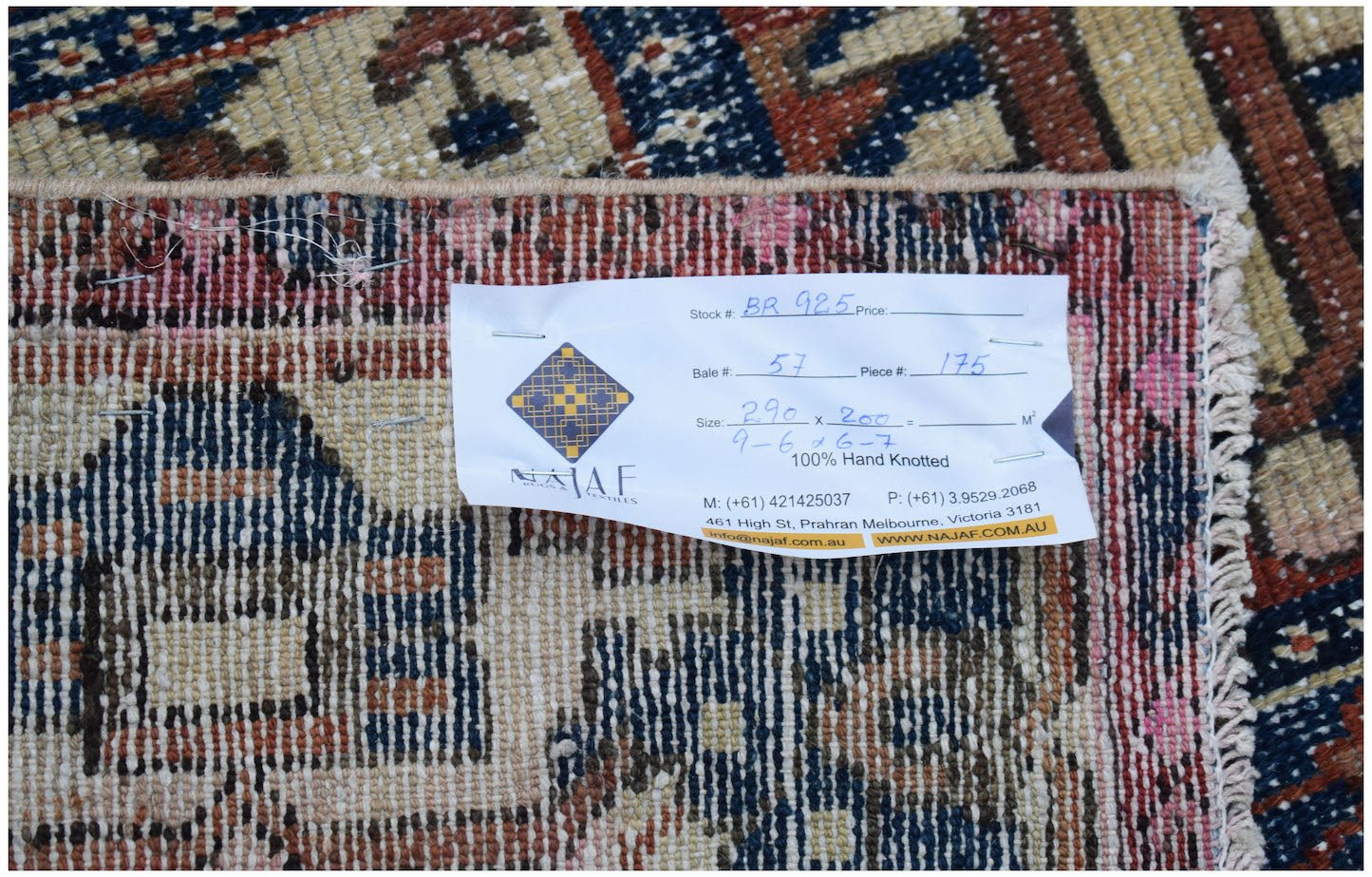 Handmade Vintage Persian Bakhtiar Rug | 290 x 200 cm | 9'6" x 6'7" - Najaf Rugs & Textile