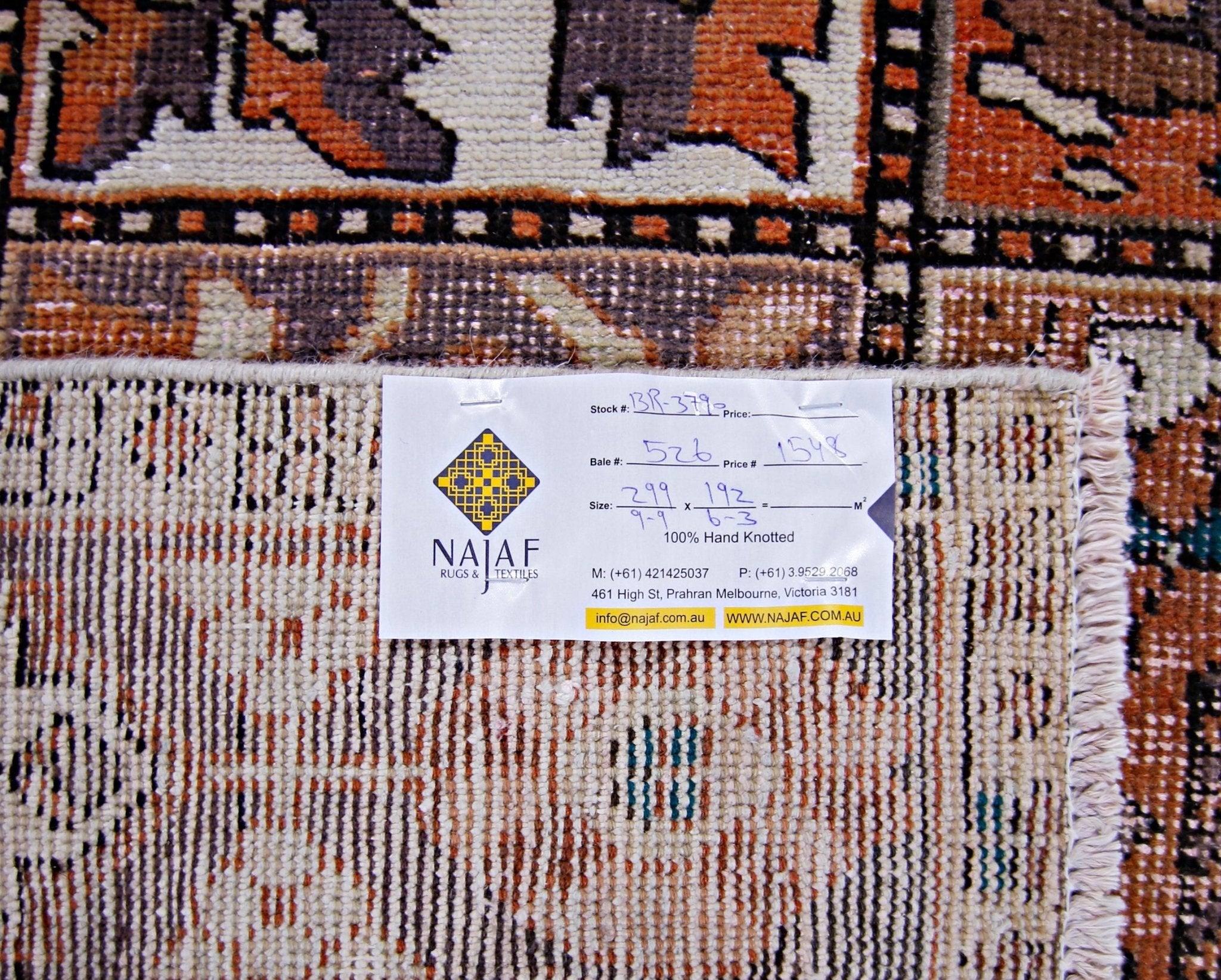 Handmade Vintage Persian Bakhtiar Rug | 299 x 192 cm | 9'9" x 6'3" - Najaf Rugs & Textile