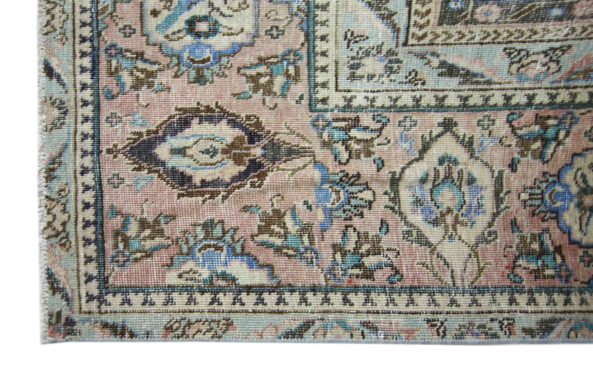 Handmade Vintage Persian Bakhtiar Rug | 368 x 282 cm | 12'1" x 9'3" - Najaf Rugs & Textile
