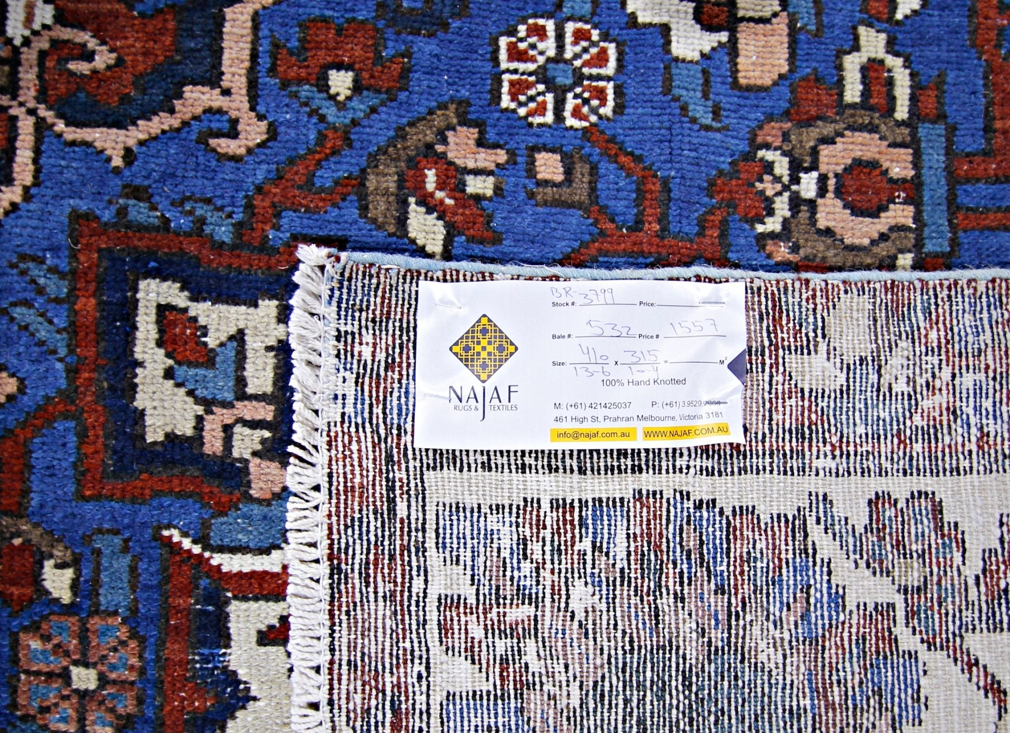 Handmade Vintage Persian Bakhtiar Rug | 410 x 315 cm | 13'6" x 10'4" - Najaf Rugs & Textile