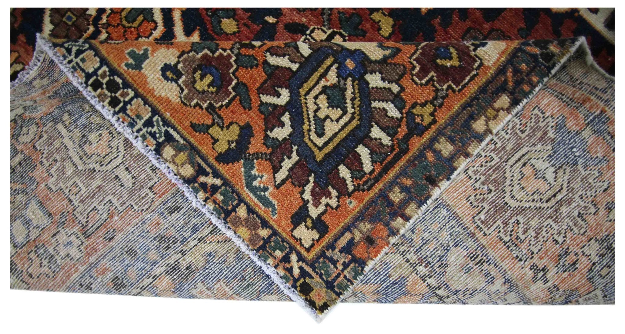 Handmade Vintage Persian Bakhtiar Rug | 465 x 300 cm | 15'3" x 9'10" - Najaf Rugs & Textile