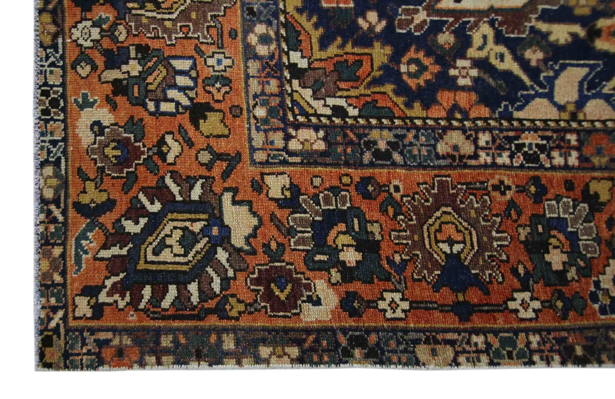 Handmade Vintage Persian Bakhtiar Rug | 465 x 300 cm | 15'3" x 9'10" - Najaf Rugs & Textile