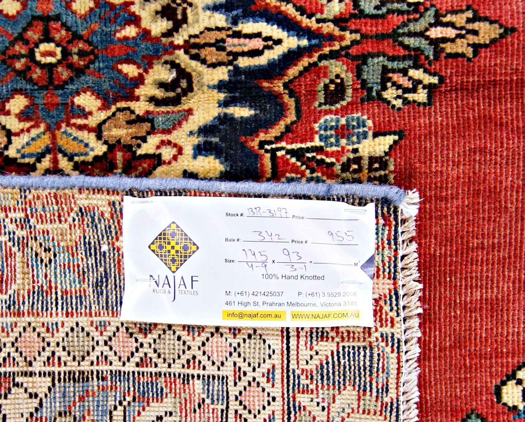 Handmade Vintage Persian Bidjar Rug | 145 x 93 cm | 4'9" x 3'1" - Najaf Rugs & Textile
