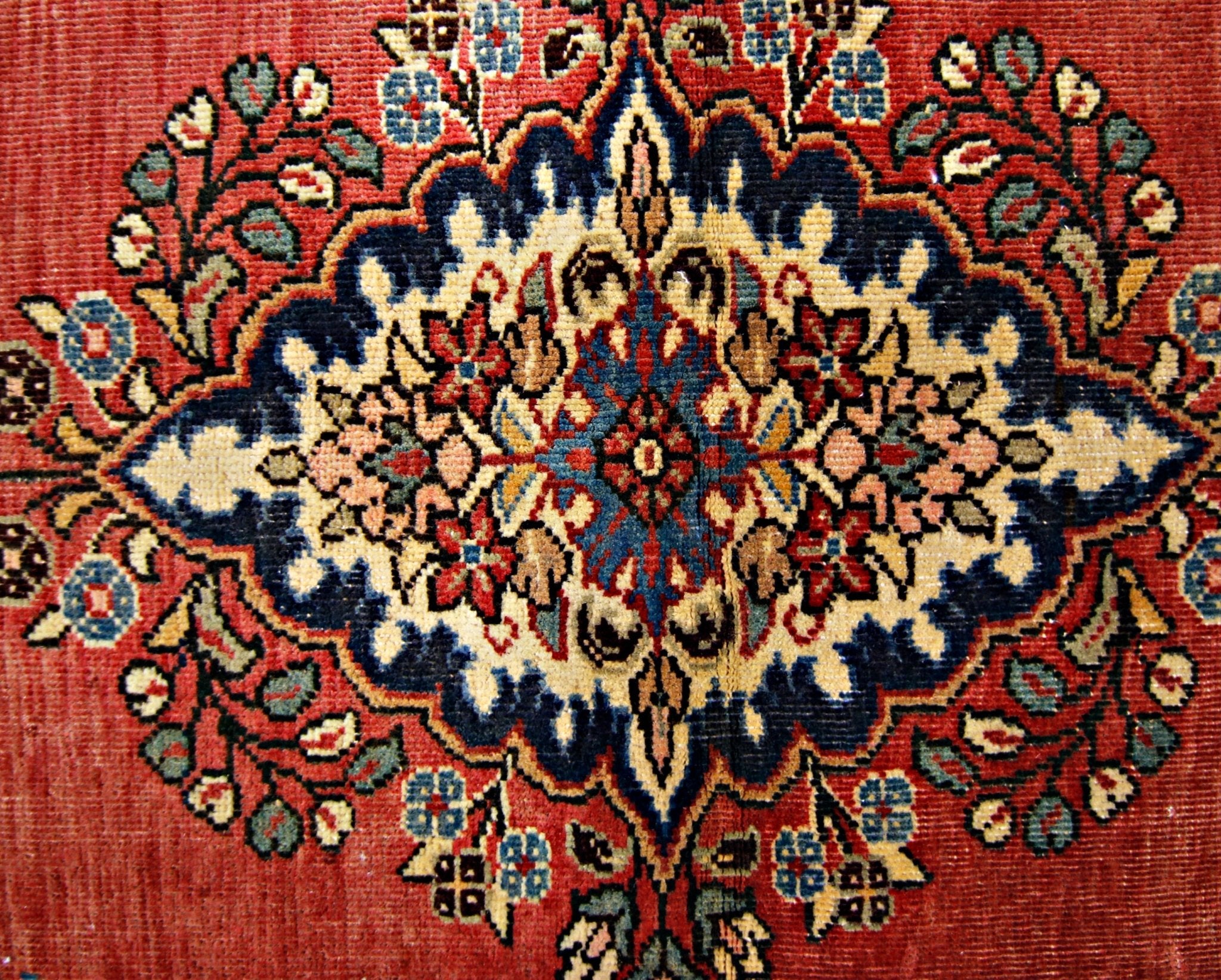 Handmade Vintage Persian Bidjar Rug | 145 x 93 cm | 4'9" x 3'1" - Najaf Rugs & Textile