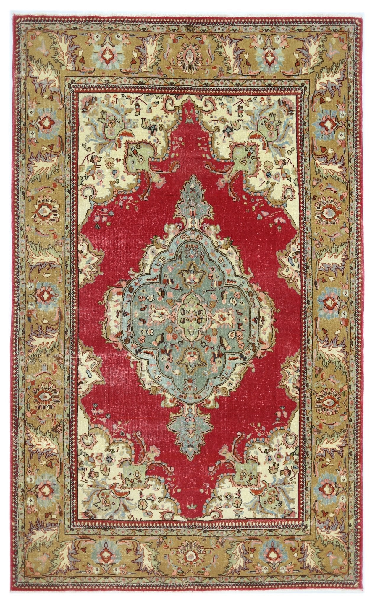 Handmade Vintage Persian Bidjar Rug | 184 x 114 cm | 6' x 3'9" - Najaf Rugs & Textile
