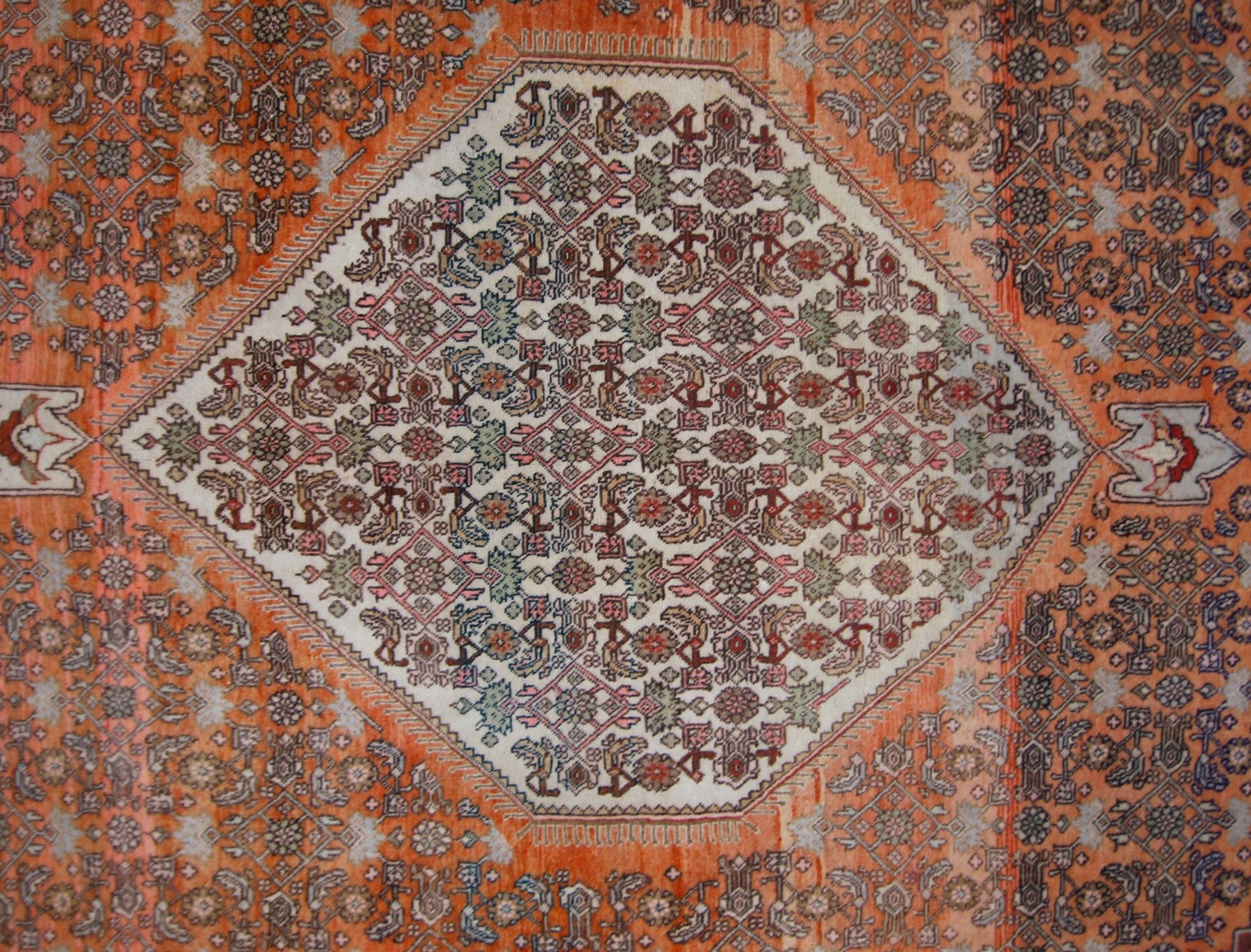 Handmade Vintage Persian Bidjar Rug | 308 x 220 cm | 10'1" x 7'3" - Najaf Rugs & Textile