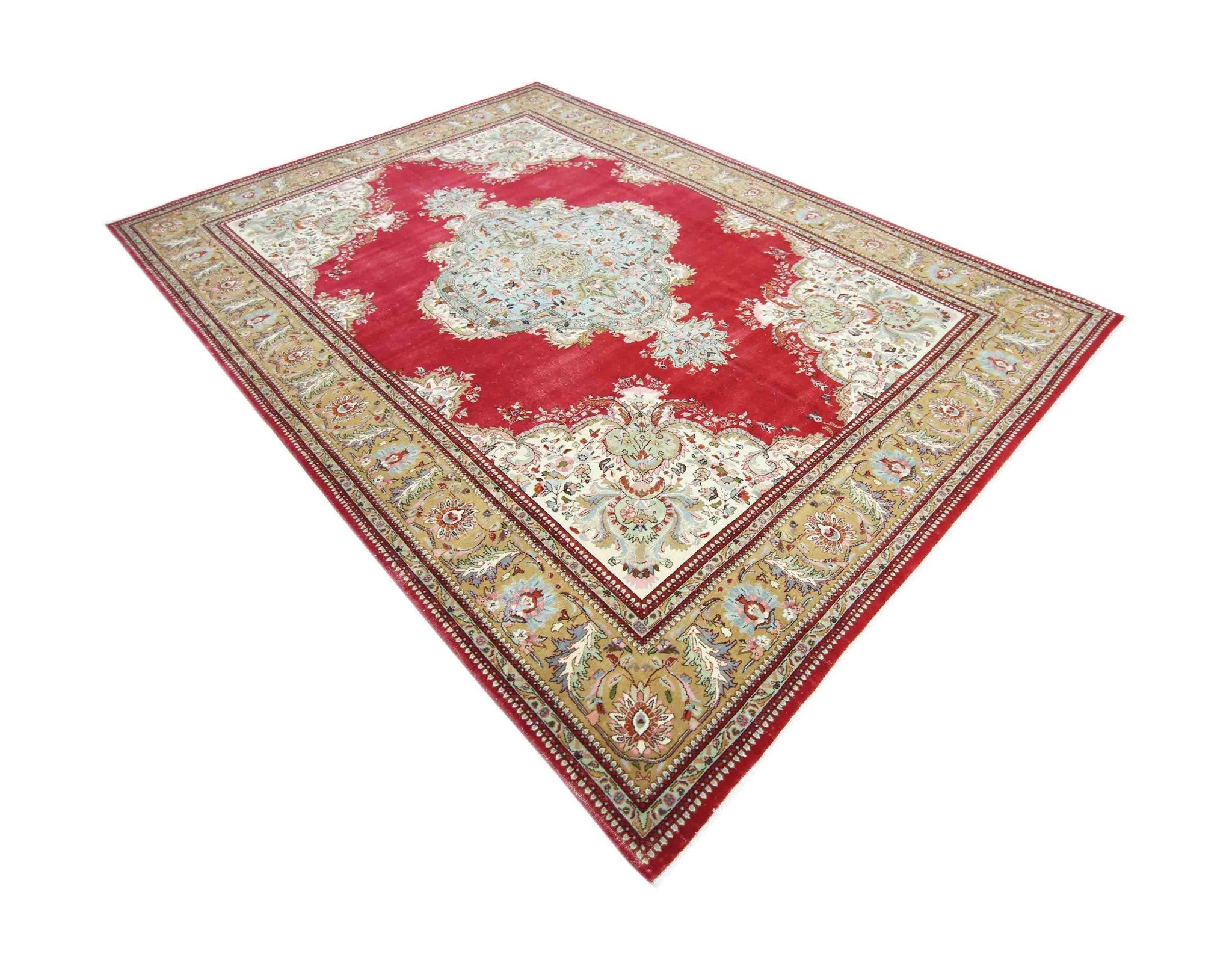 Handmade Vintage Persian Bidjar Rug | 341 x 237 cm | 11'2" x 7'9" - Najaf Rugs & Textile