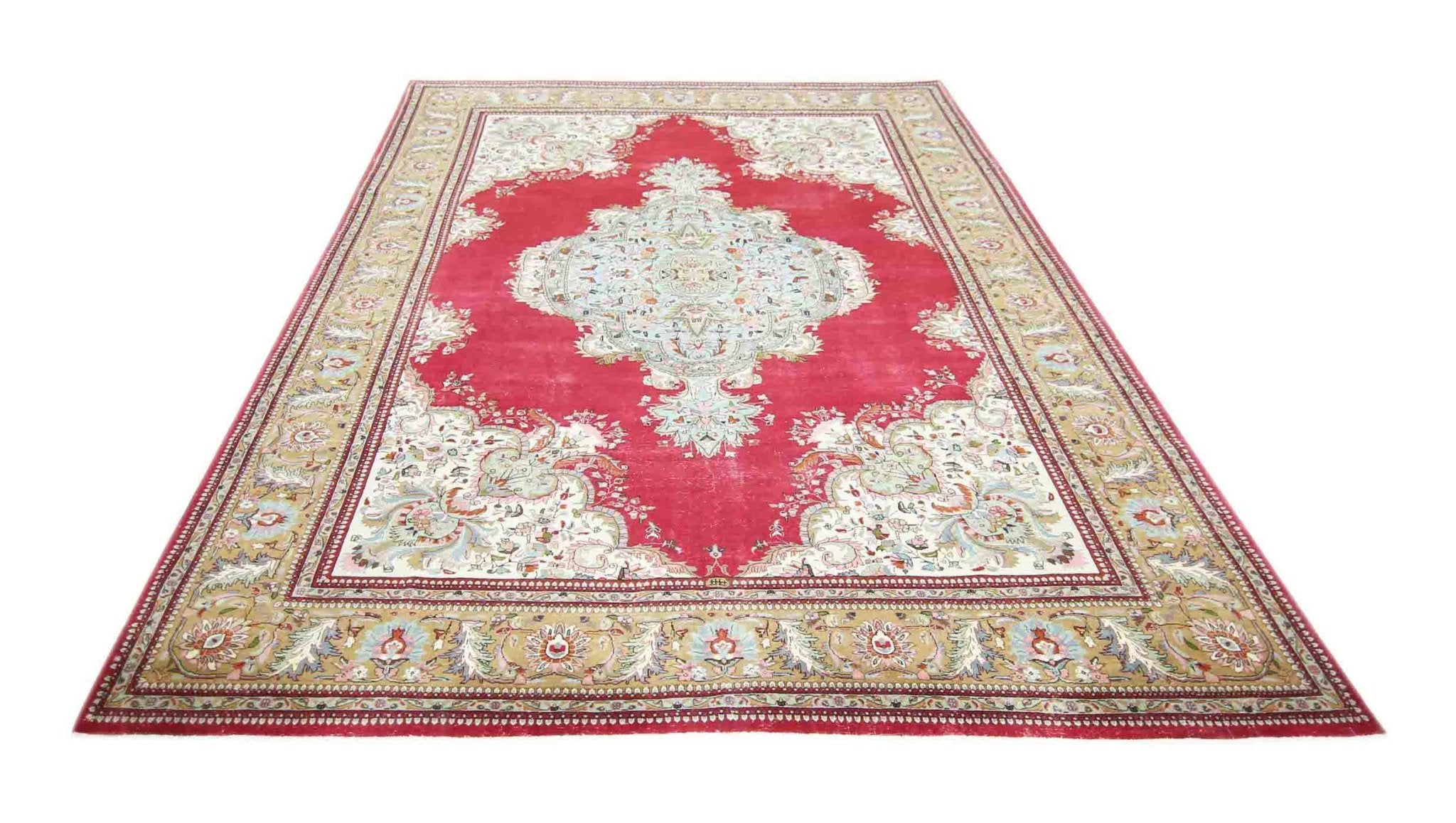 Handmade Vintage Persian Bidjar Rug | 341 x 237 cm | 11'2" x 7'9" - Najaf Rugs & Textile