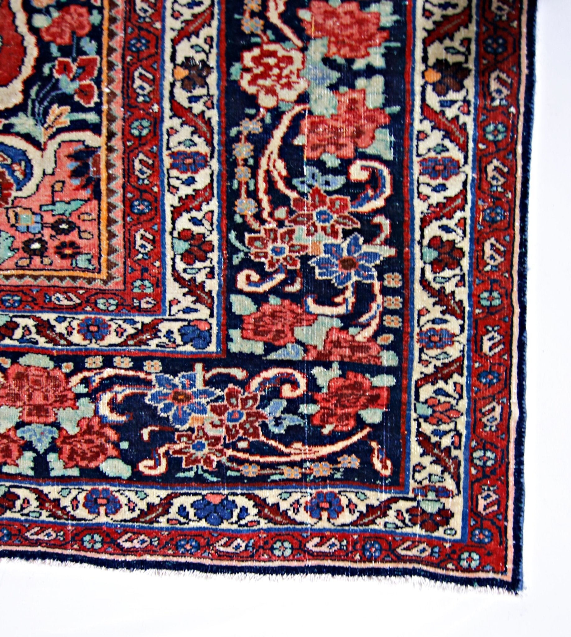 Handmade Vintage Persian Bidjar Rug | 342 x 230 cm | 11'3" x 7'6" - Najaf Rugs & Textile