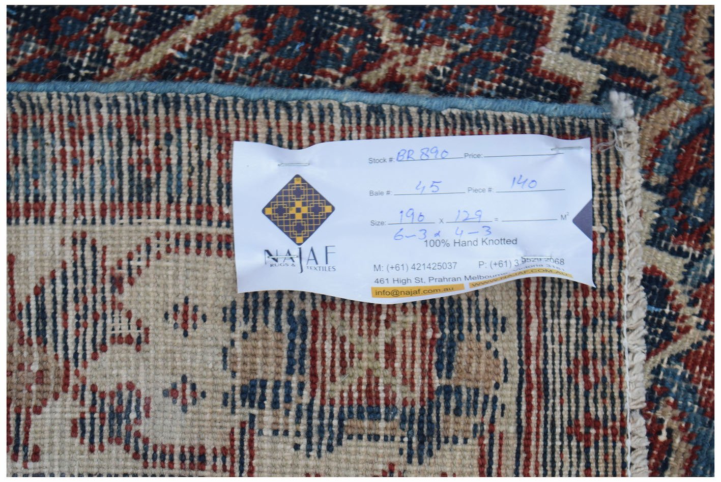 Handmade Vintage Persian Ghashghai Rug | 190 x 129 cm | 6'3" x 4'3" - Najaf Rugs & Textile