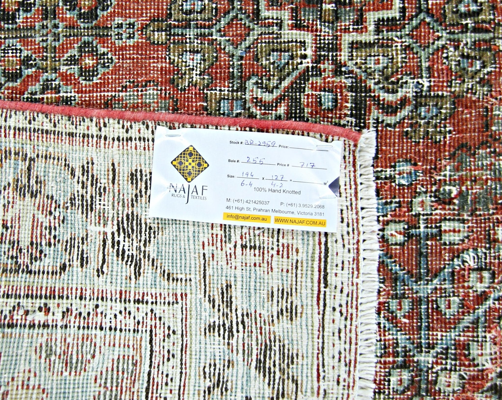 Handmade Vintage Persian Ghashghai Rug | 194 x 127 cm | 6'4" x 4'2" - Najaf Rugs & Textile