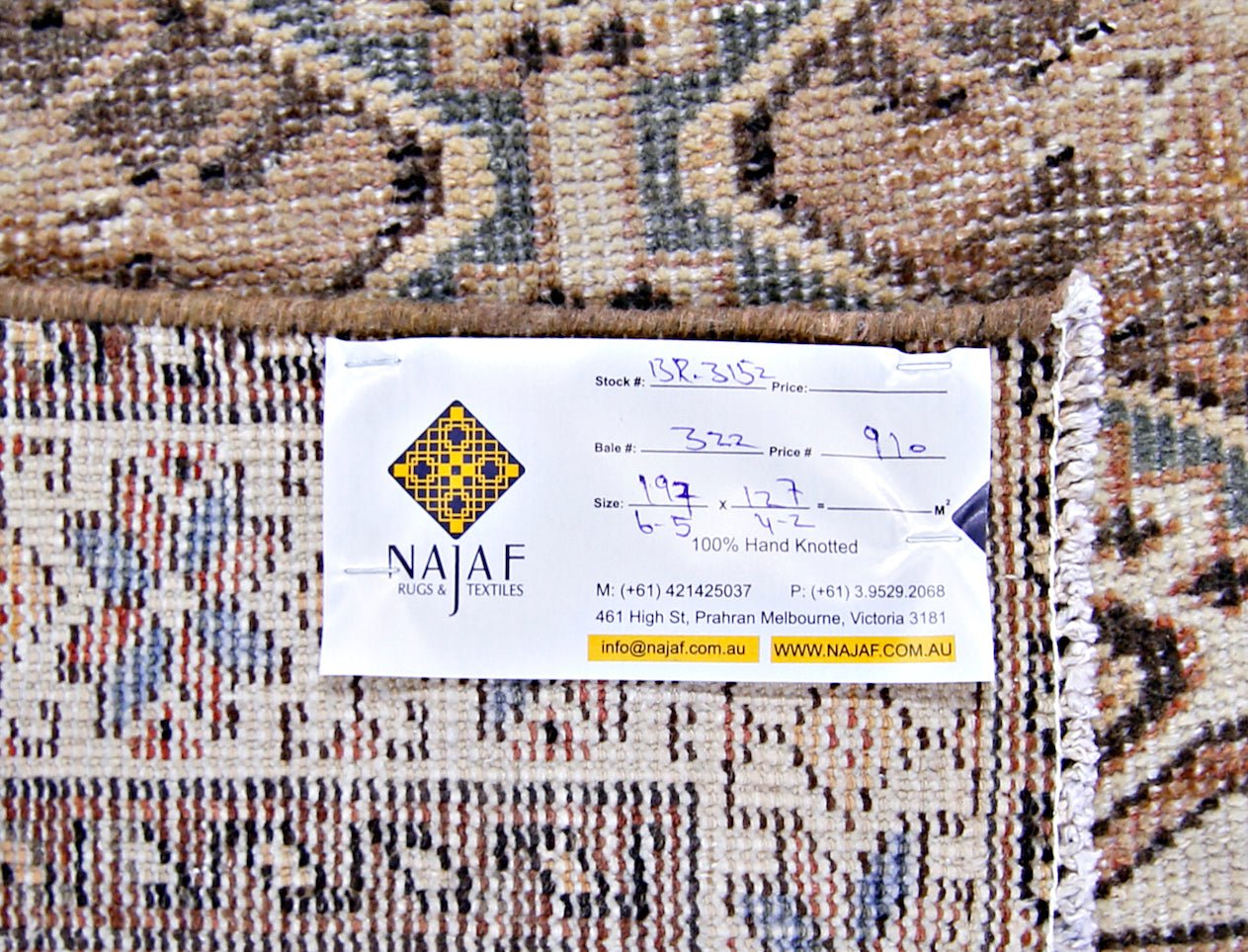 Handmade Vintage Persian Ghashghai Rug | 197 x 127 cm | 6'5" x 4'2" - Najaf Rugs & Textile