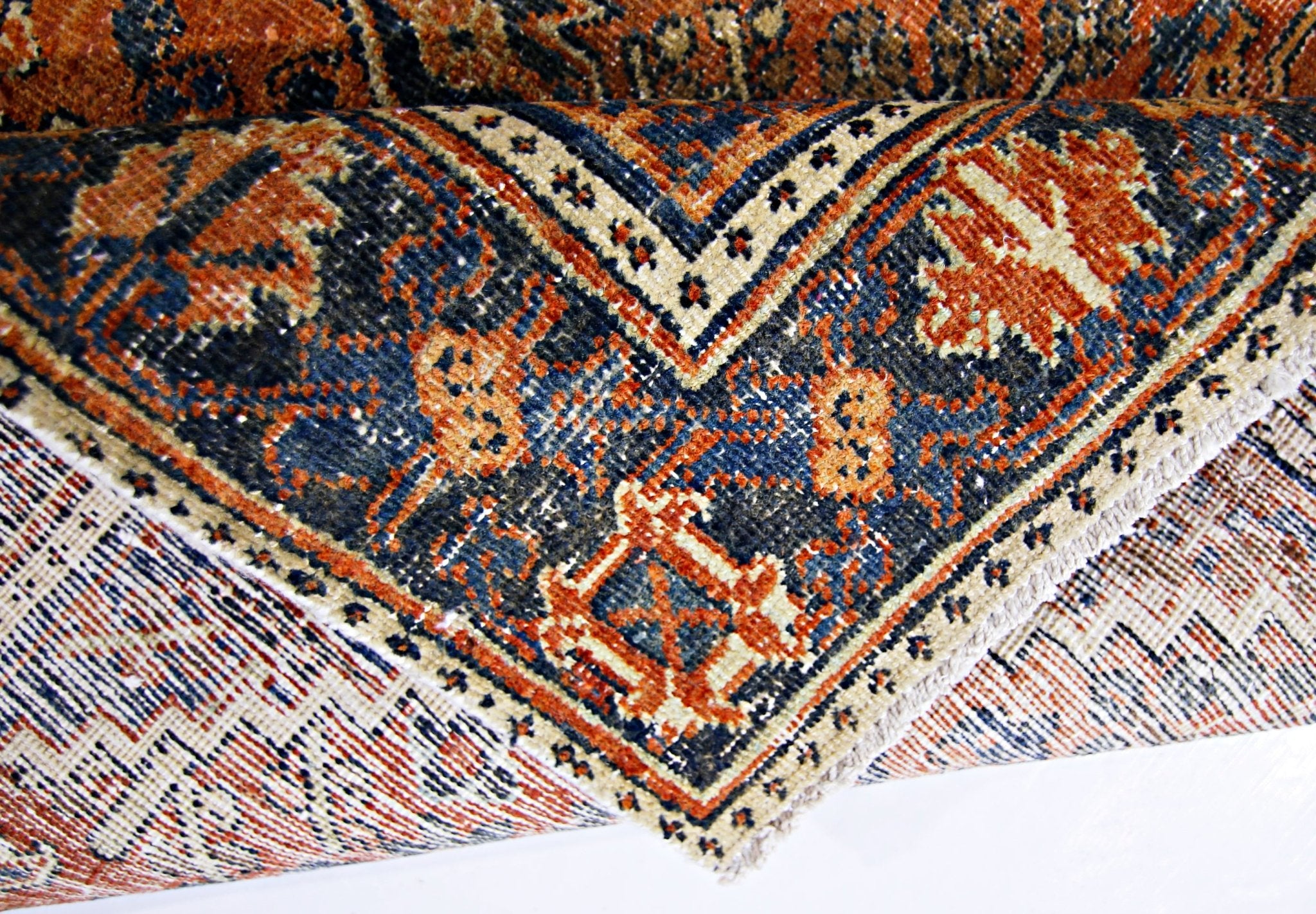Handmade Vintage Persian Ghashghai Rug | 199 x 128 cm | 6'6" x 4'3" - Najaf Rugs & Textile