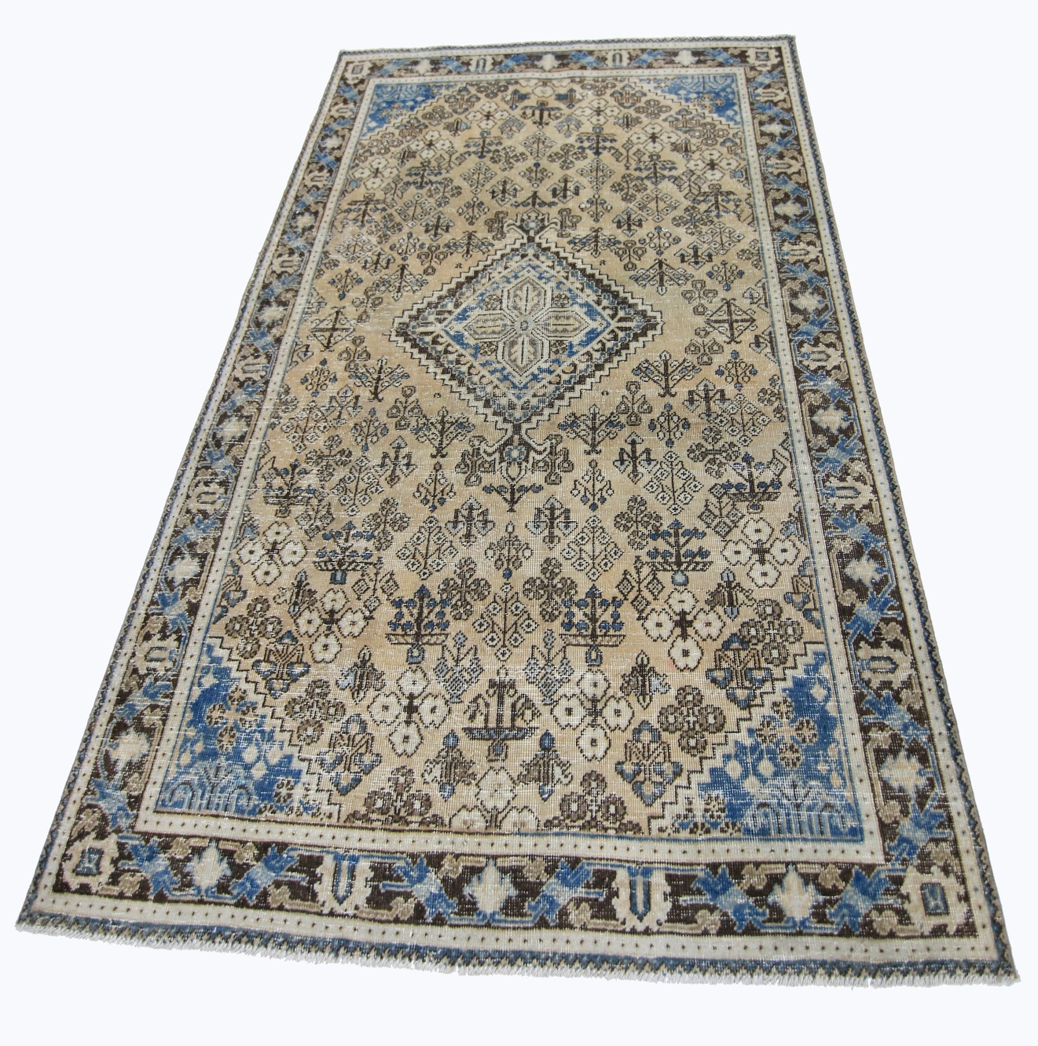 Handmade Vintage Persian Ghashghai Rug | 203 x 130 cm | 6'8" x 4'3" - Najaf Rugs & Textile
