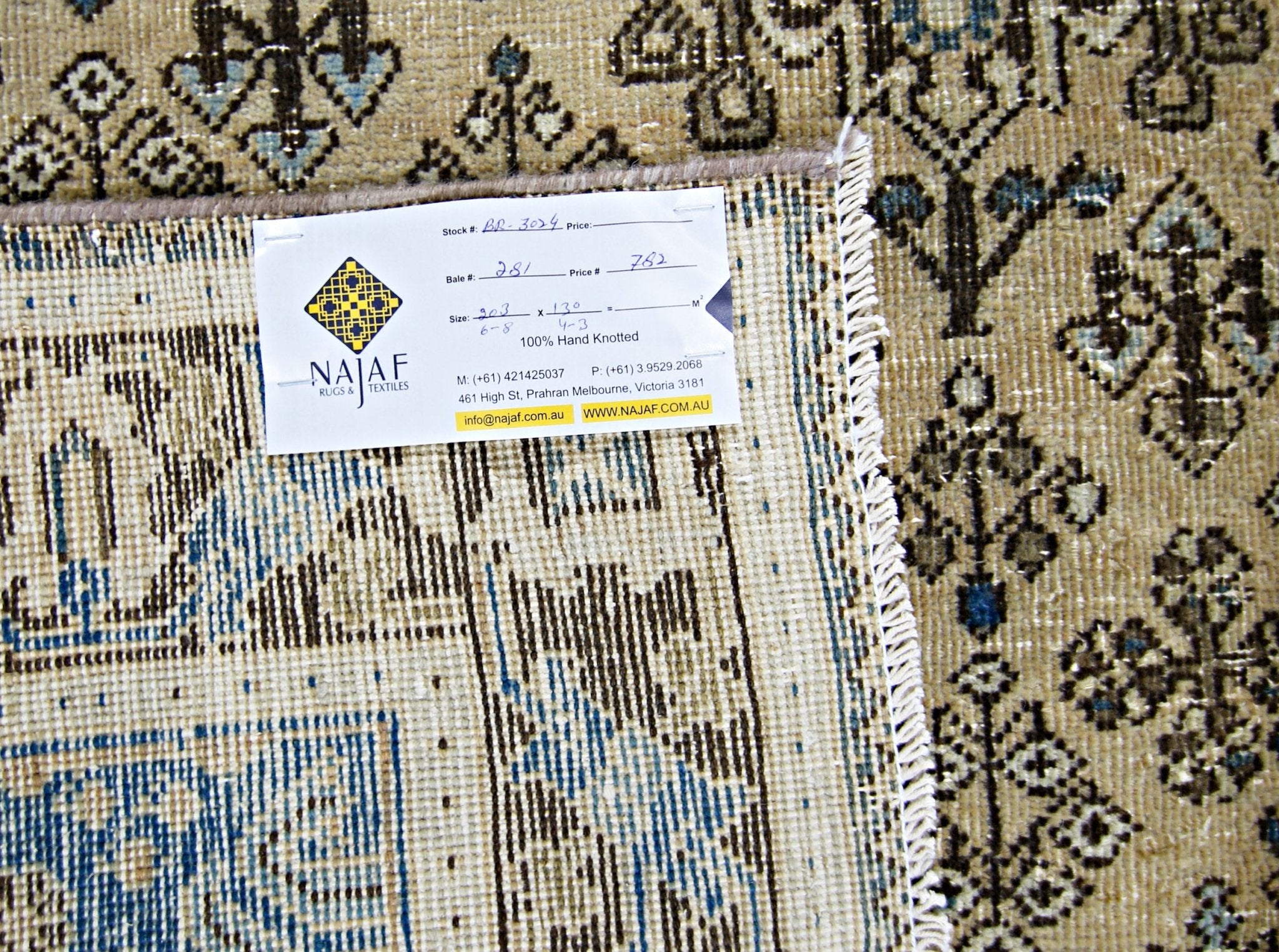 Handmade Vintage Persian Ghashghai Rug | 203 x 130 cm | 6'8" x 4'3" - Najaf Rugs & Textile