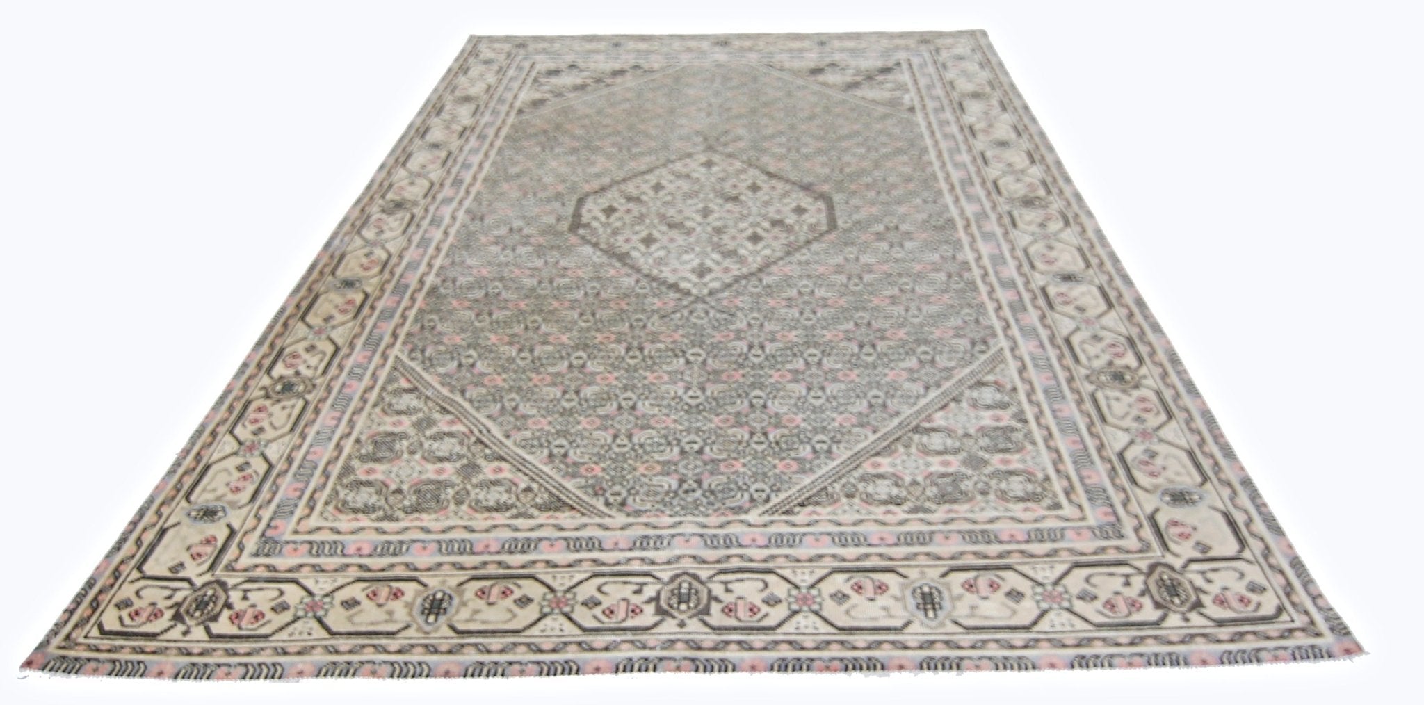 Handmade Vintage Persian Ghashghai Rug | 292 x 188 cm | 9'7" x 6'2" - Najaf Rugs & Textile