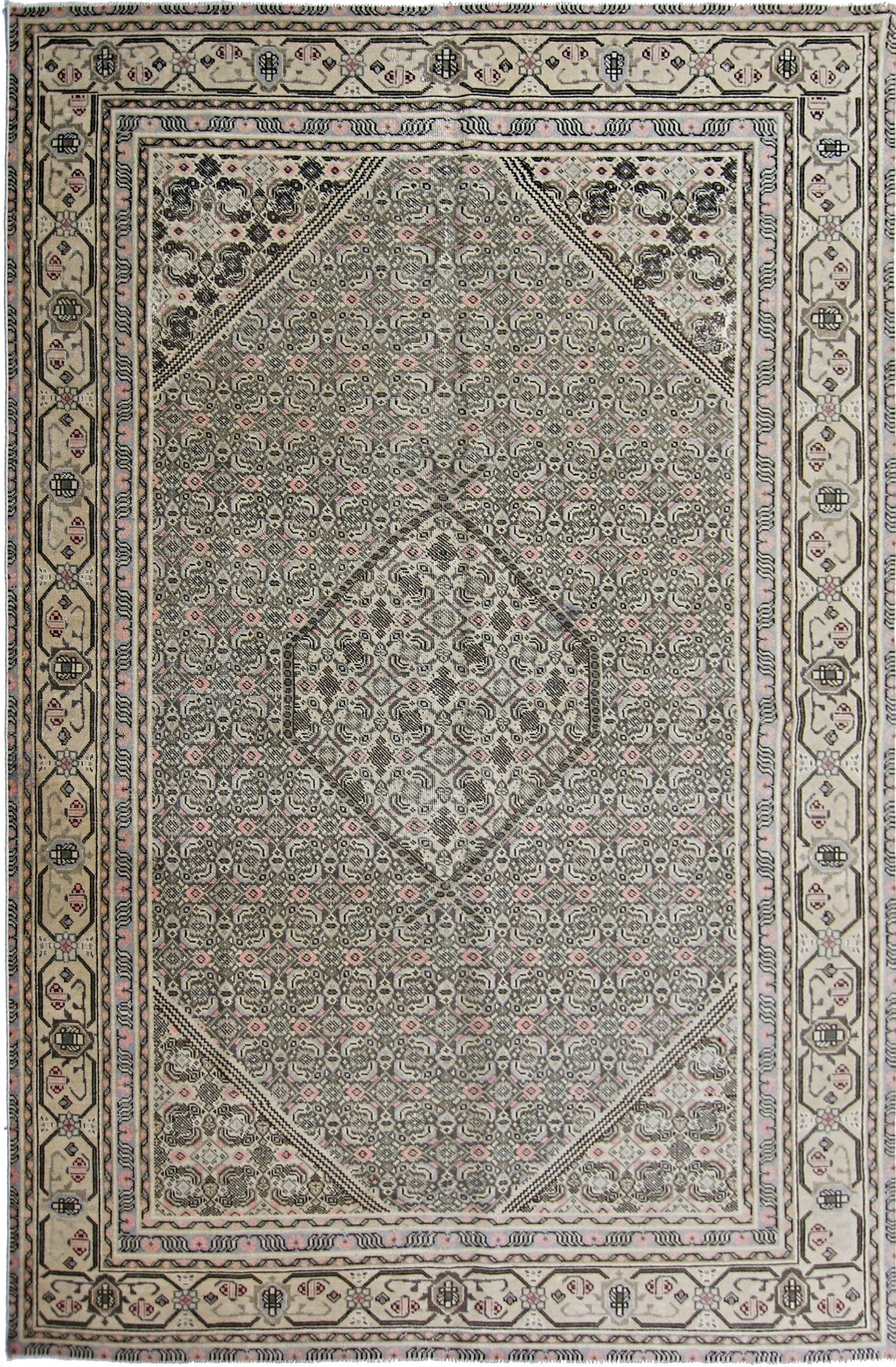 Handmade Vintage Persian Ghashghai Rug | 292 x 188 cm | 9'7" x 6'2" - Najaf Rugs & Textile