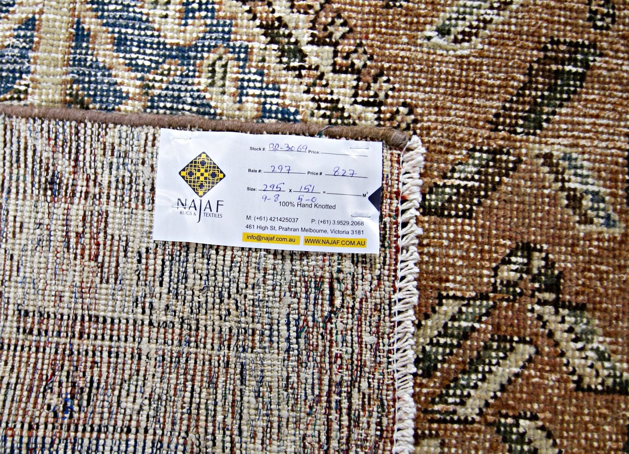 Handmade Vintage Persian Ghashghai Rug | 295 x 151 cm | 9'8" x 5' - Najaf Rugs & Textile