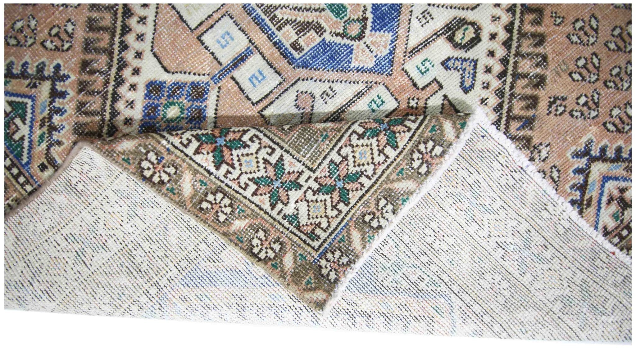 Handmade Vintage Persian Ghashghai Rug | 297 x 152 cm | 9'9" x 5' - Najaf Rugs & Textile