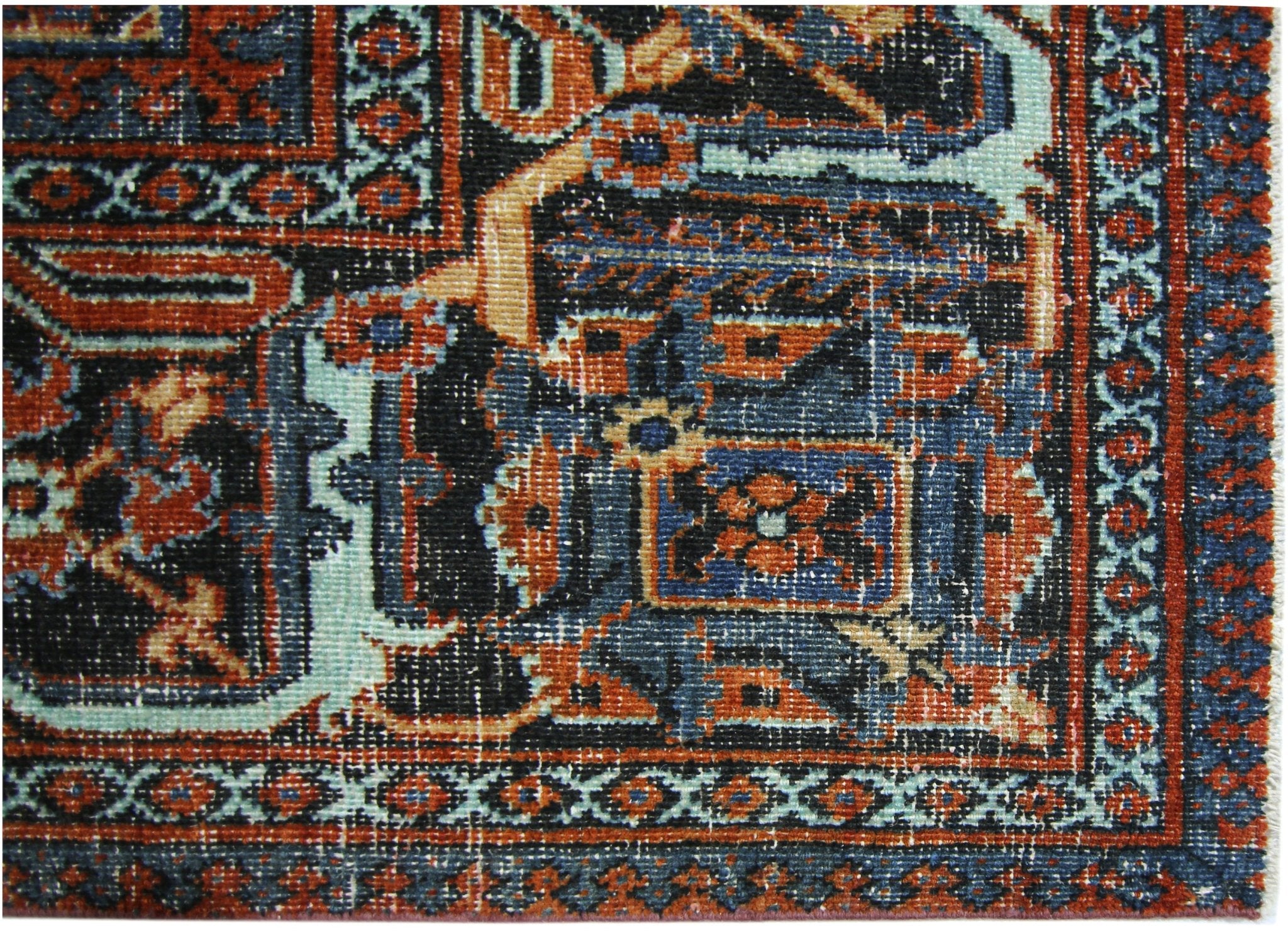 Handmade Vintage Persian Ghashghai Rug | 299 x 218 cm | 9'10" x 7'2" - Najaf Rugs & Textile