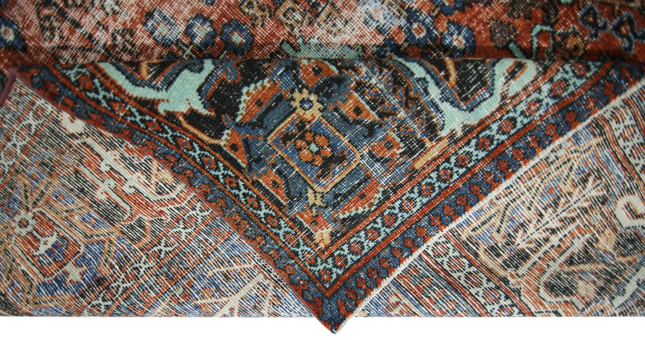 Handmade Vintage Persian Ghashghai Rug | 299 x 218 cm | 9'10" x 7'2" - Najaf Rugs & Textile