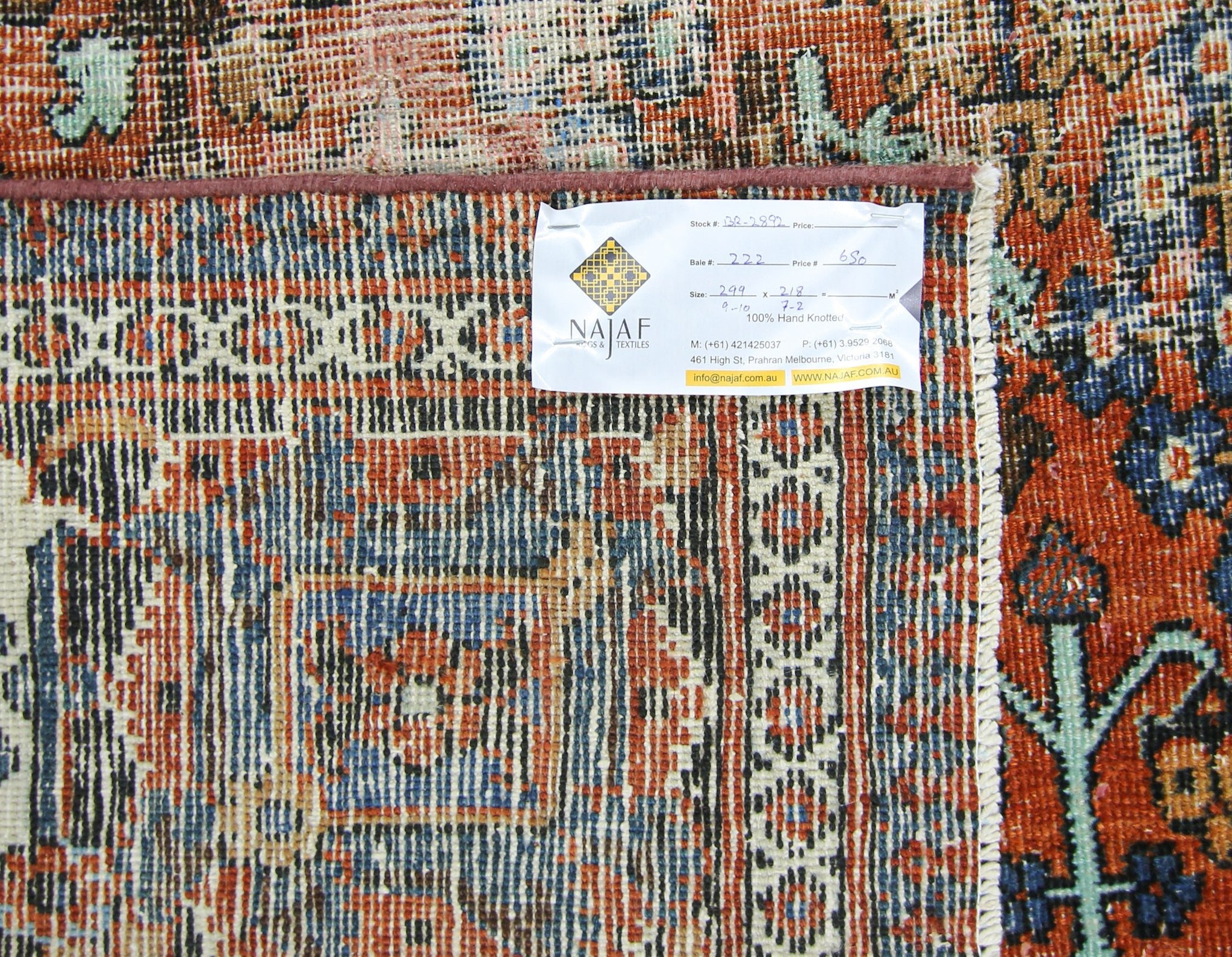 Handmade Vintage Persian Ghashghai Rug | 299 x 218 cm | 9'10" x 7'2" - Najaf Rugs & Textile
