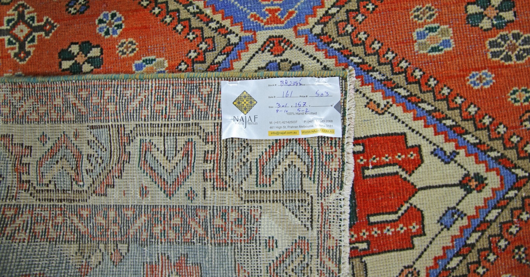 Handmade Vintage Persian Ghashghai Rug | 301 x 157 cm | 9'10" x 5'2" - Najaf Rugs & Textile