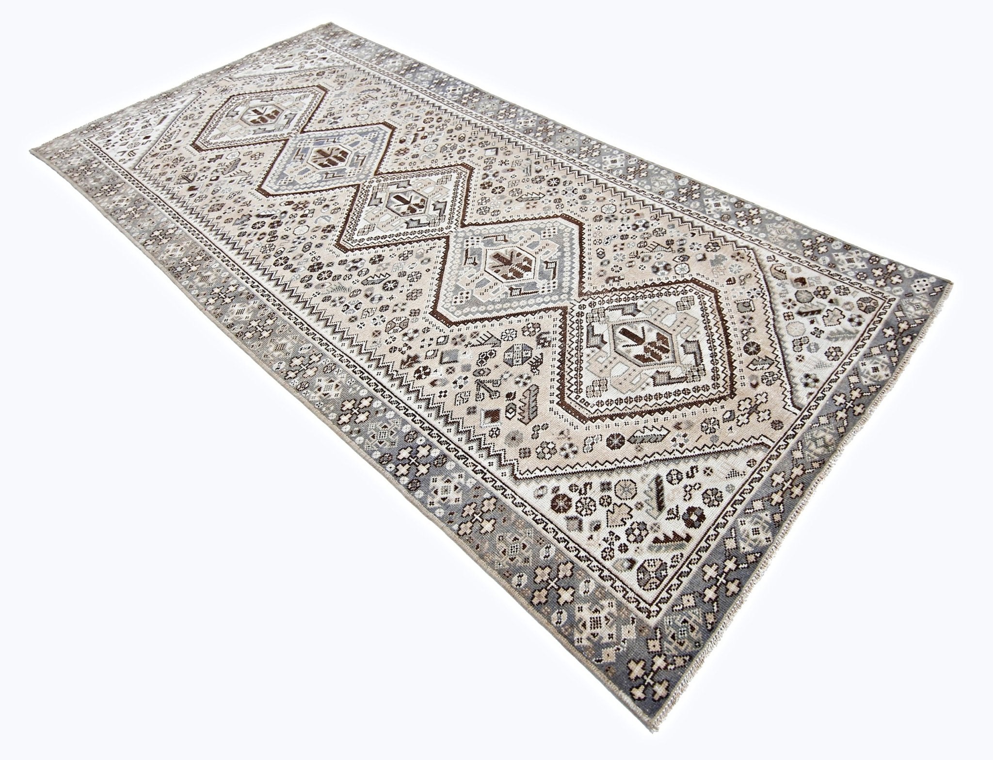 Handmade Vintage Persian Ghashghai Rug | 303 x 142 cm | 10' x 4'8" - Najaf Rugs & Textile