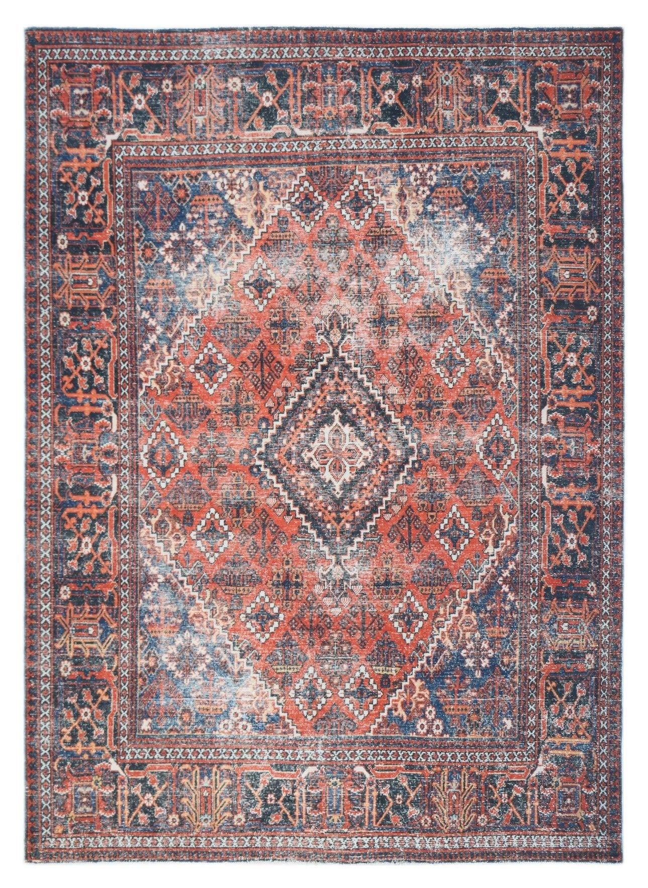 Handmade Vintage Persian Ghashghai Rug | 307 x 213 cm | 10'1" x 7' - Najaf Rugs & Textile