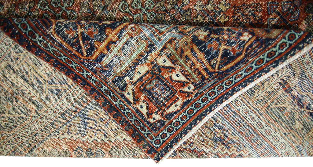 Handmade Vintage Persian Ghashghai Rug | 318 x 219 cm | 10'5" x 7'2" - Najaf Rugs & Textile