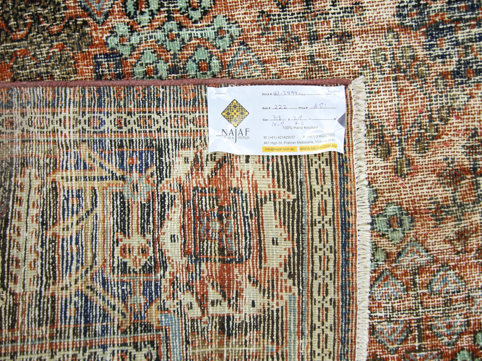 Handmade Vintage Persian Ghashghai Rug | 318 x 219 cm | 10'5" x 7'2" - Najaf Rugs & Textile