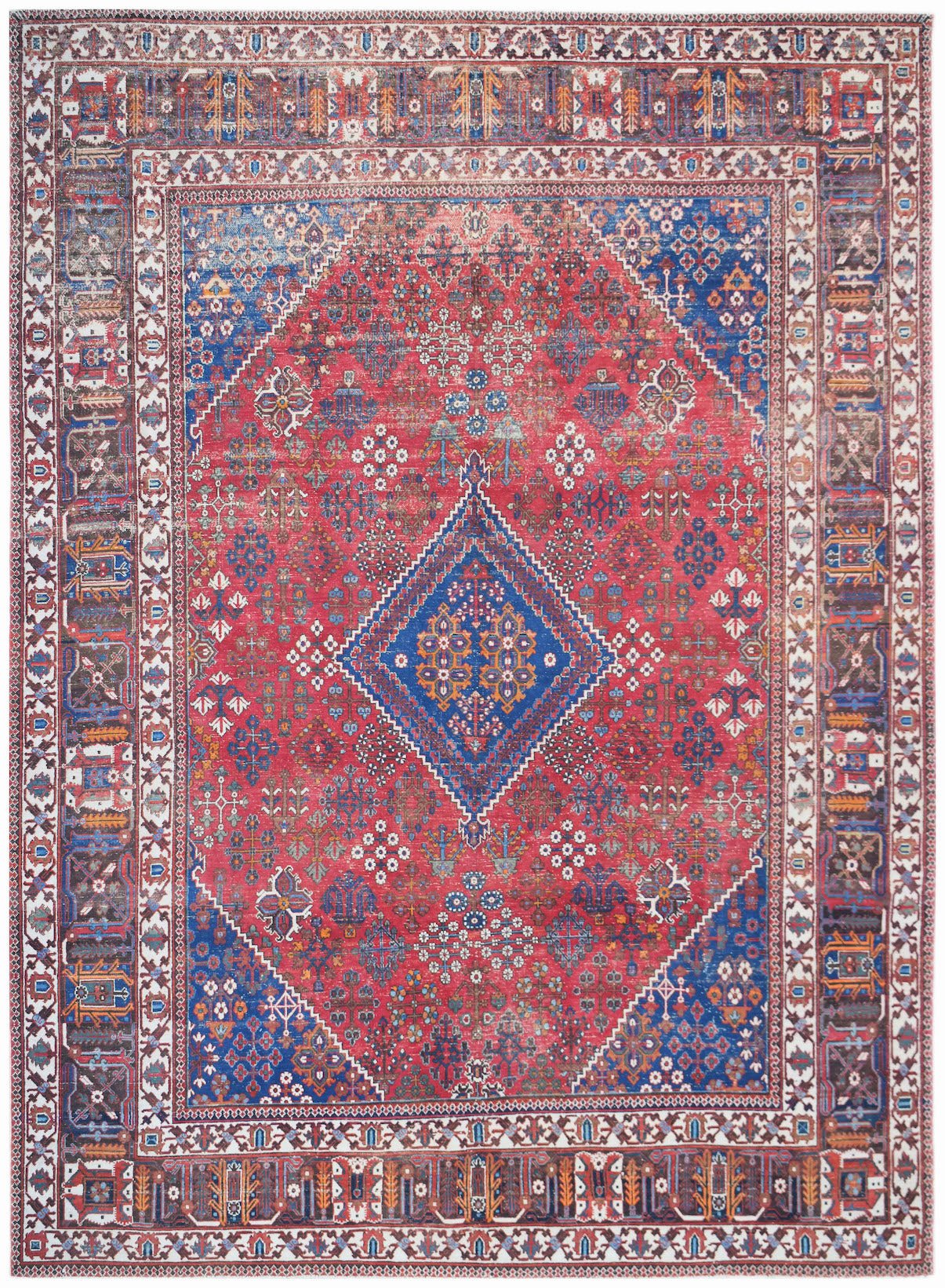 Handmade Vintage Persian Ghashghai Rug | 341 x 243 cm | 11'2" x 8' - Najaf Rugs & Textile