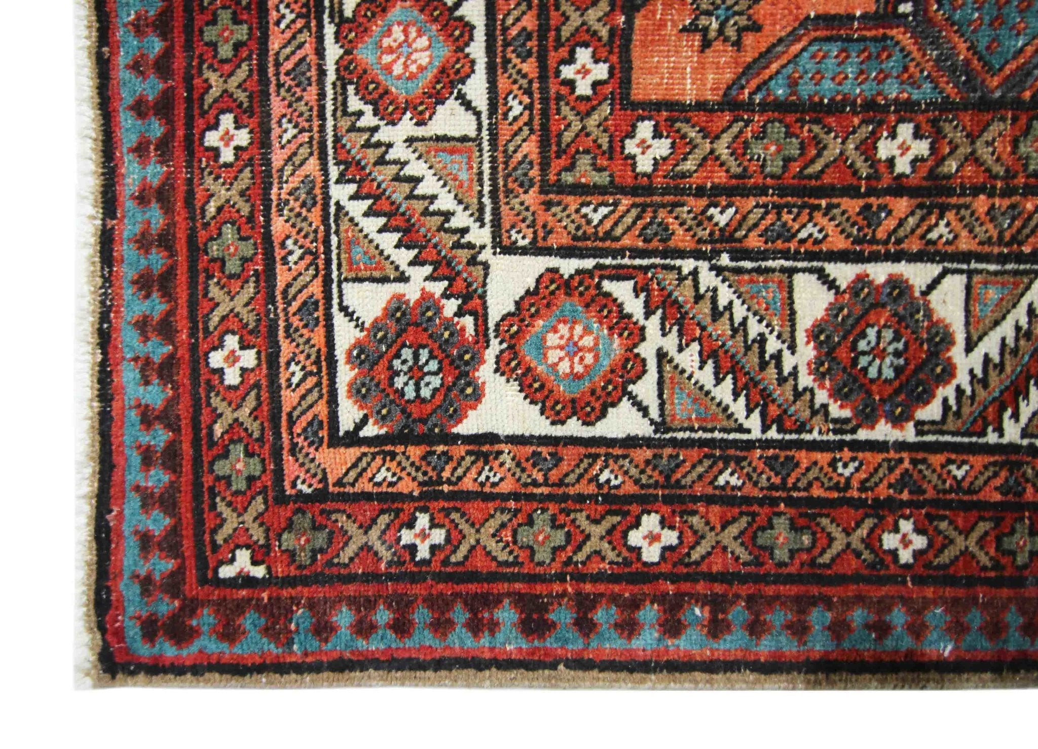 Handmade Vintage Persian Ghashghai Rug | 345 x 240 cm | 11'4" x 7'10" - Najaf Rugs & Textile