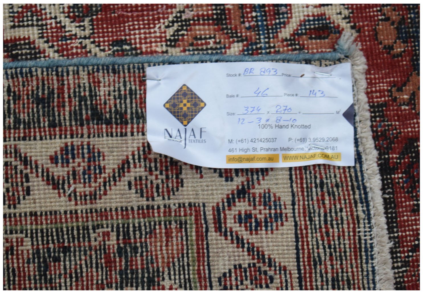 Handmade Vintage Persian Ghashghai Rug | 374 x 270 cm | 12'3" x 8'10" - Najaf Rugs & Textile