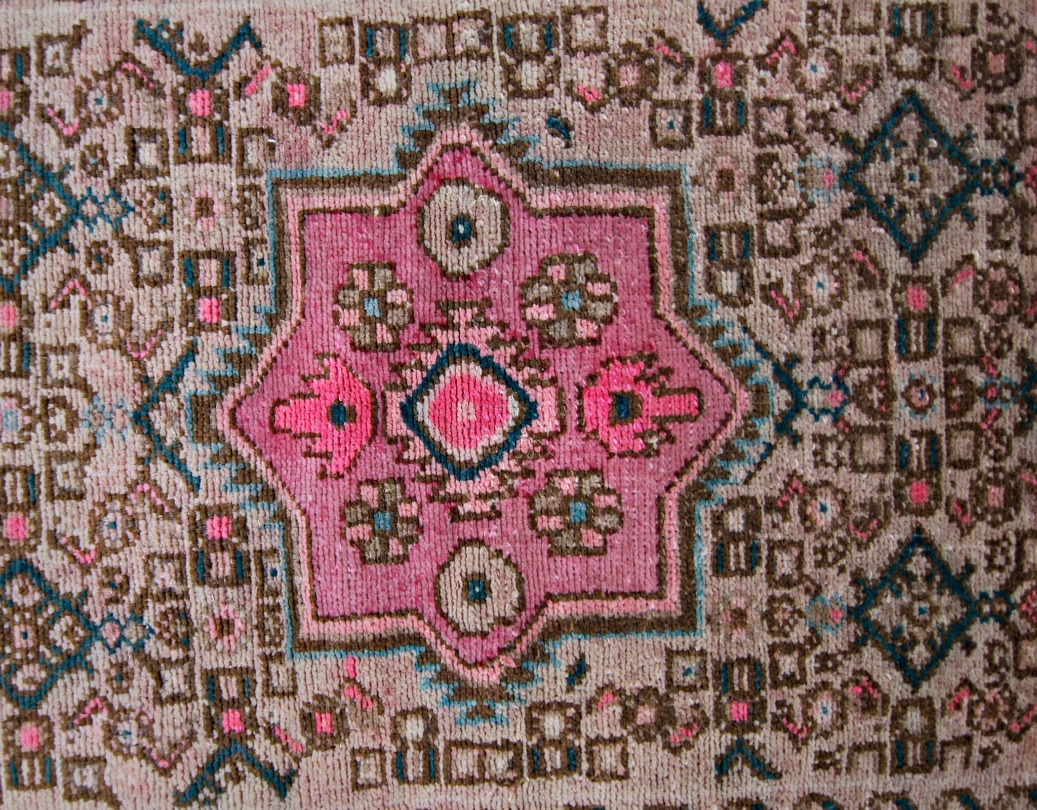 Handmade Vintage Persian Hallway Runner | 181 x 65 cm | 5'11" x 2'2" - Najaf Rugs & Textile