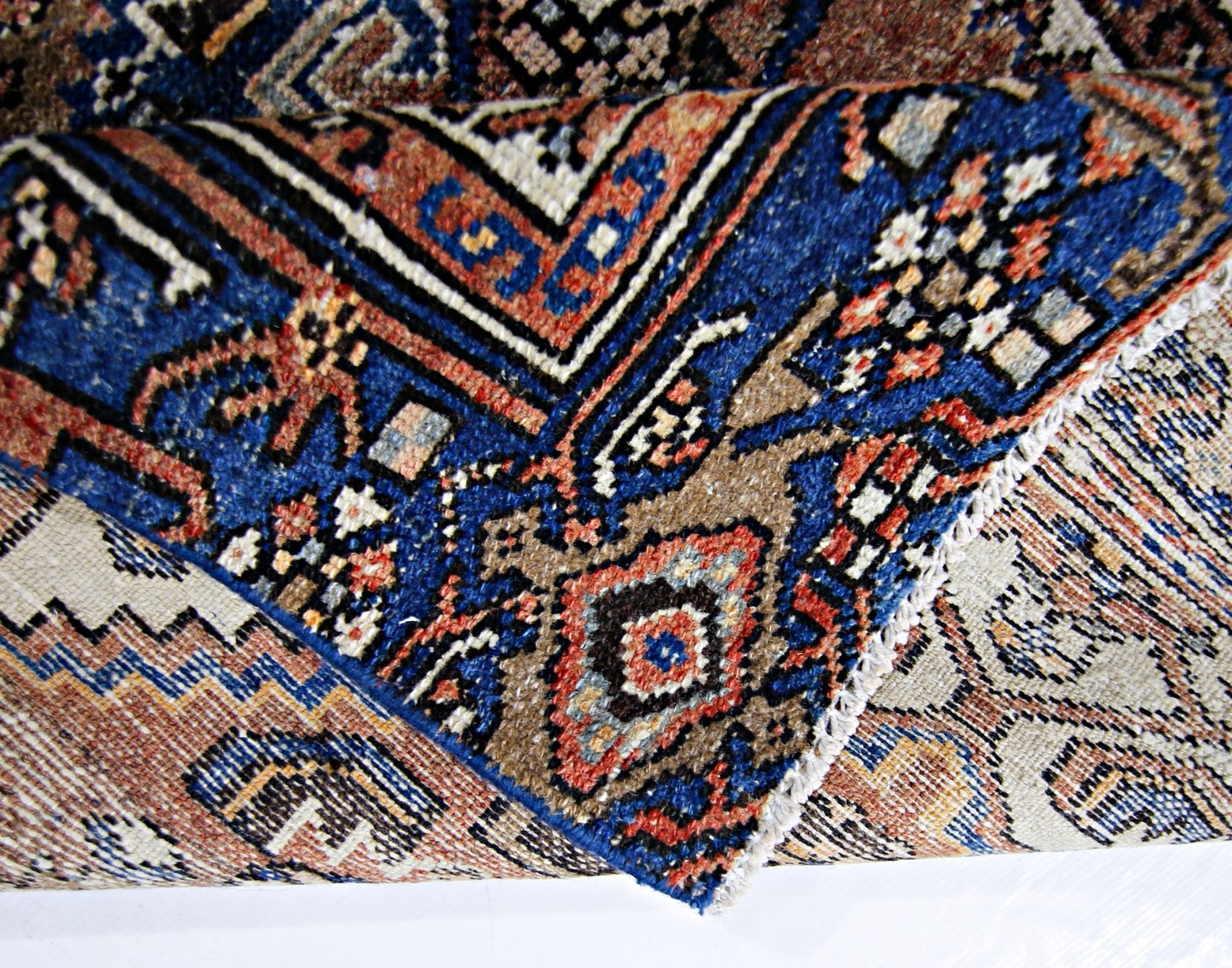Handmade Vintage Persian Hallway Runner | 181 x 92 cm | 5'11" x 3' - Najaf Rugs & Textile