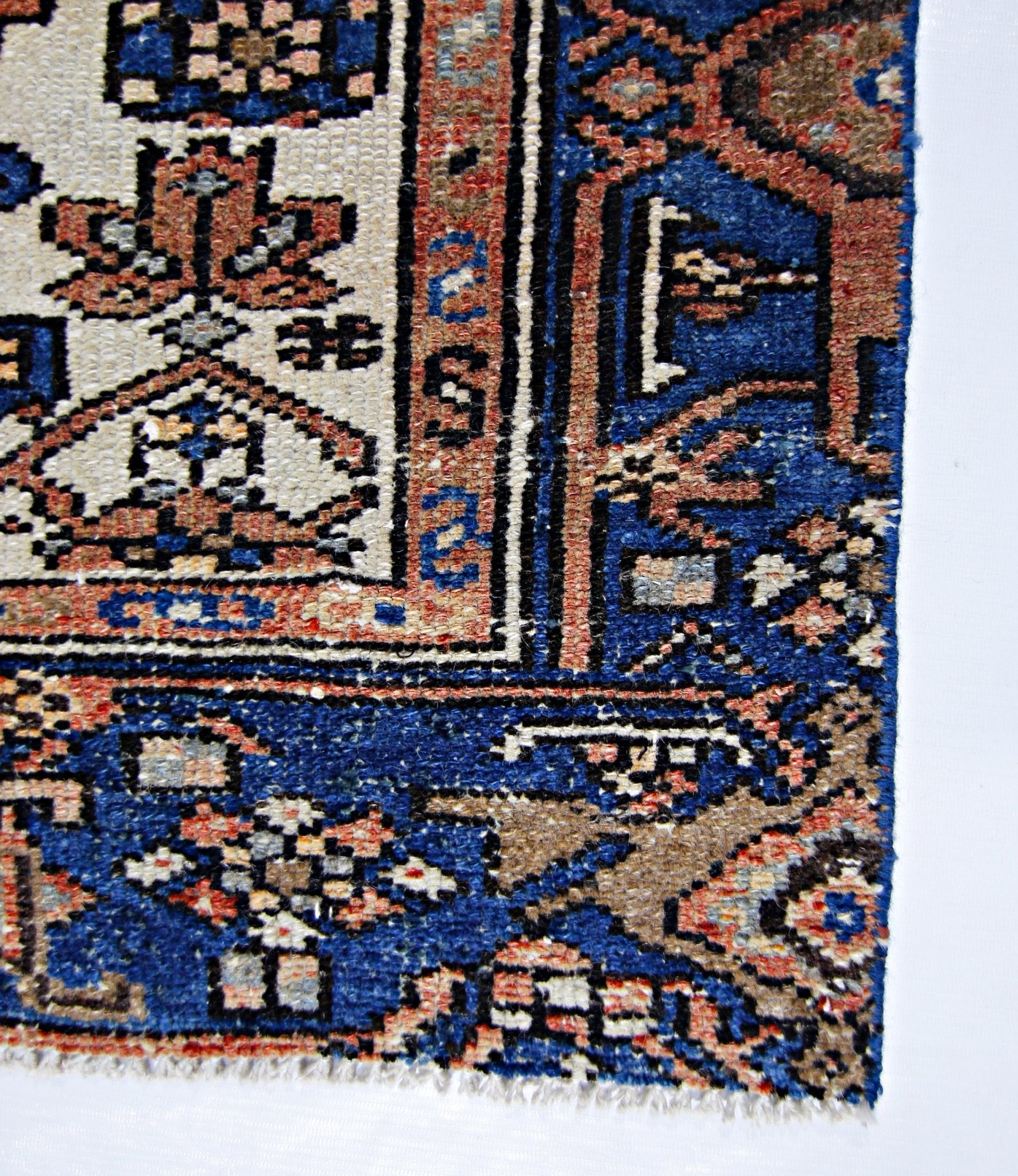 Handmade Vintage Persian Hallway Runner | 181 x 92 cm | 5'11" x 3' - Najaf Rugs & Textile