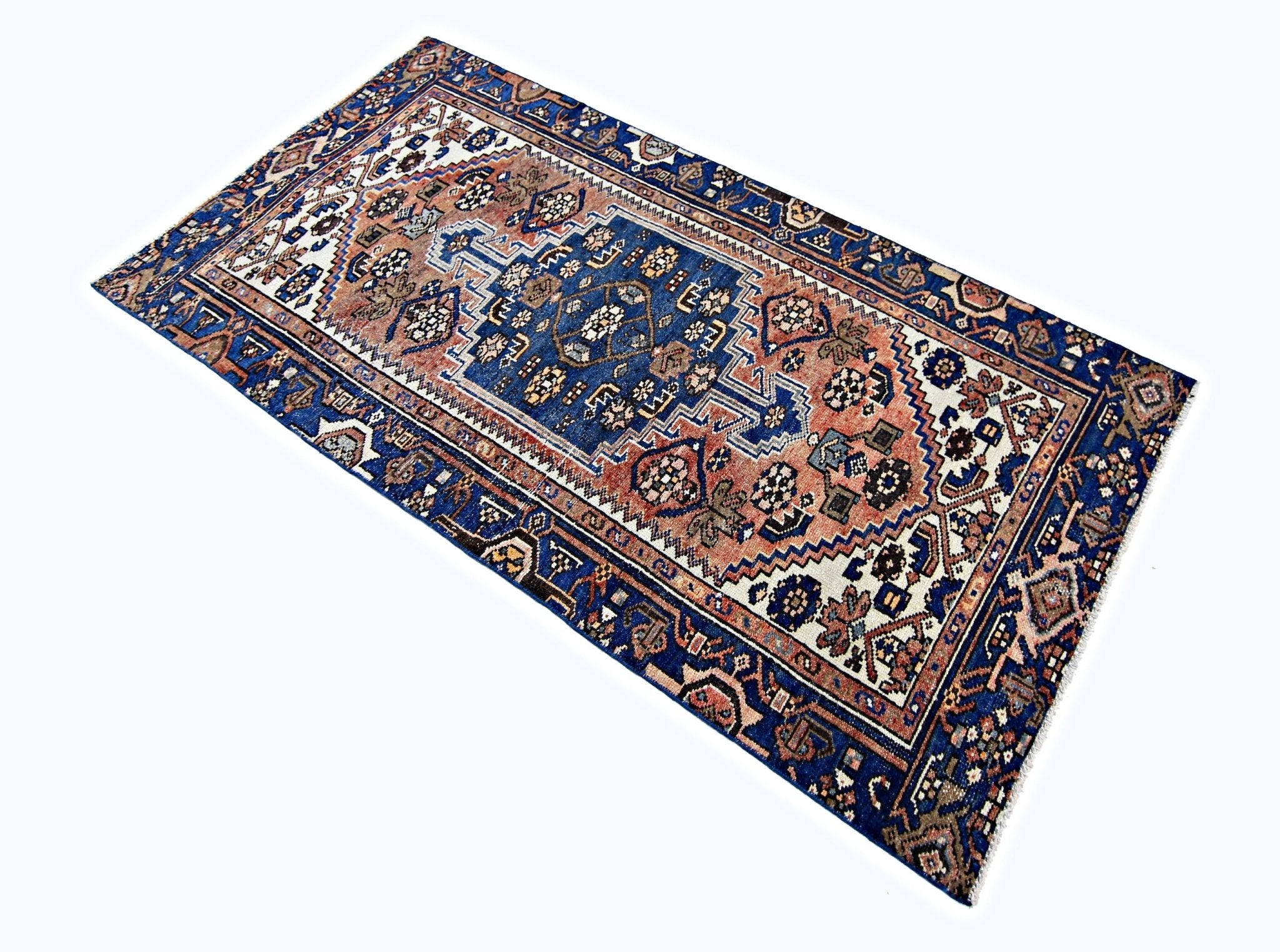 Handmade Vintage Persian Hallway Runner | 181 x 92 cm | 5'11" x 3' - Najaf Rugs & Textile