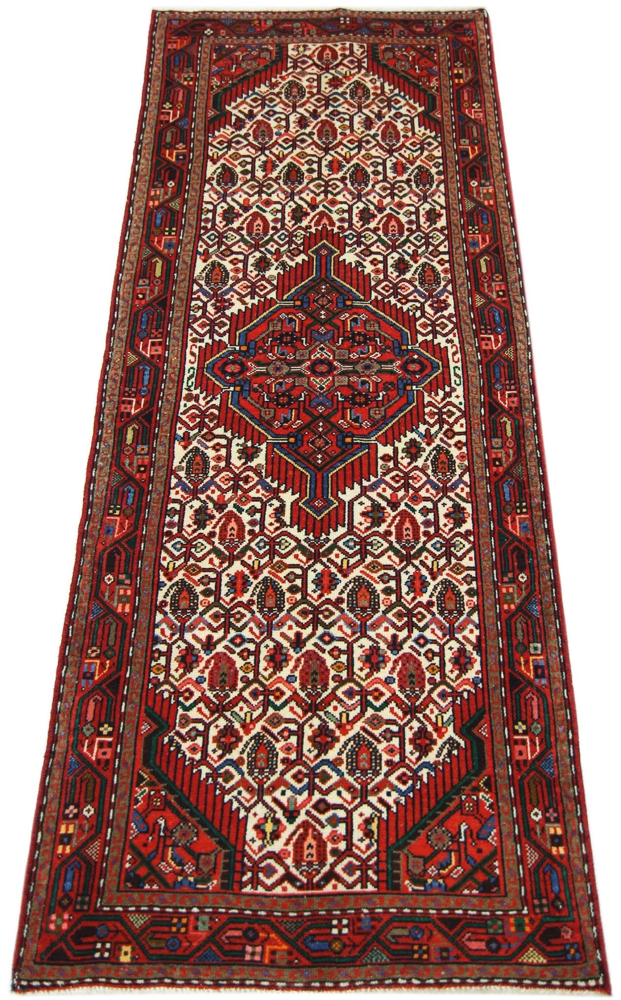 Handmade Vintage Persian Hallway Runner | 188 x 77 cm | 6'2" x 2'6" - Najaf Rugs & Textile