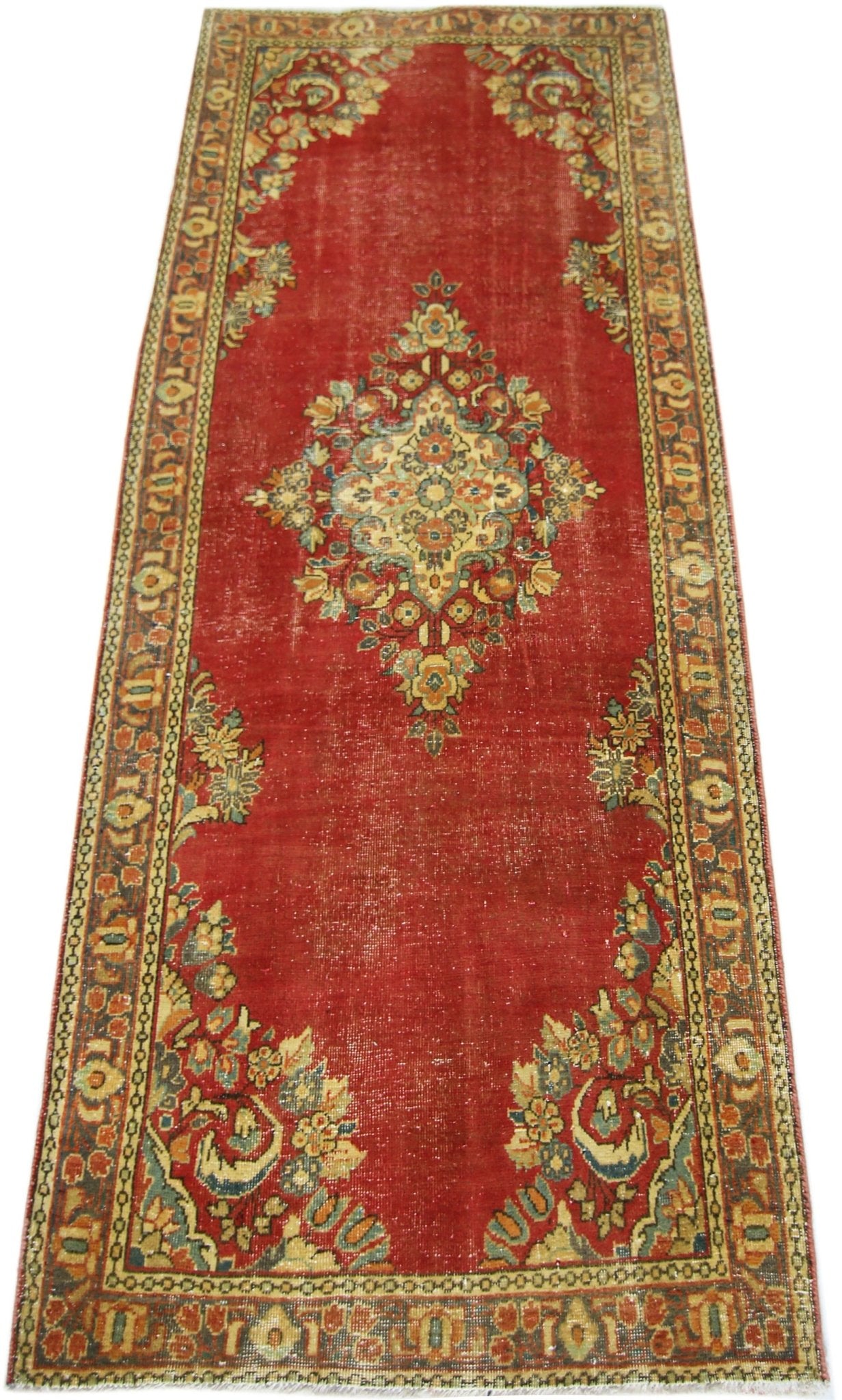 Handmade Vintage Persian Hallway Runner | 189 x 79 cm | 6'2" x 2'7" - Najaf Rugs & Textile
