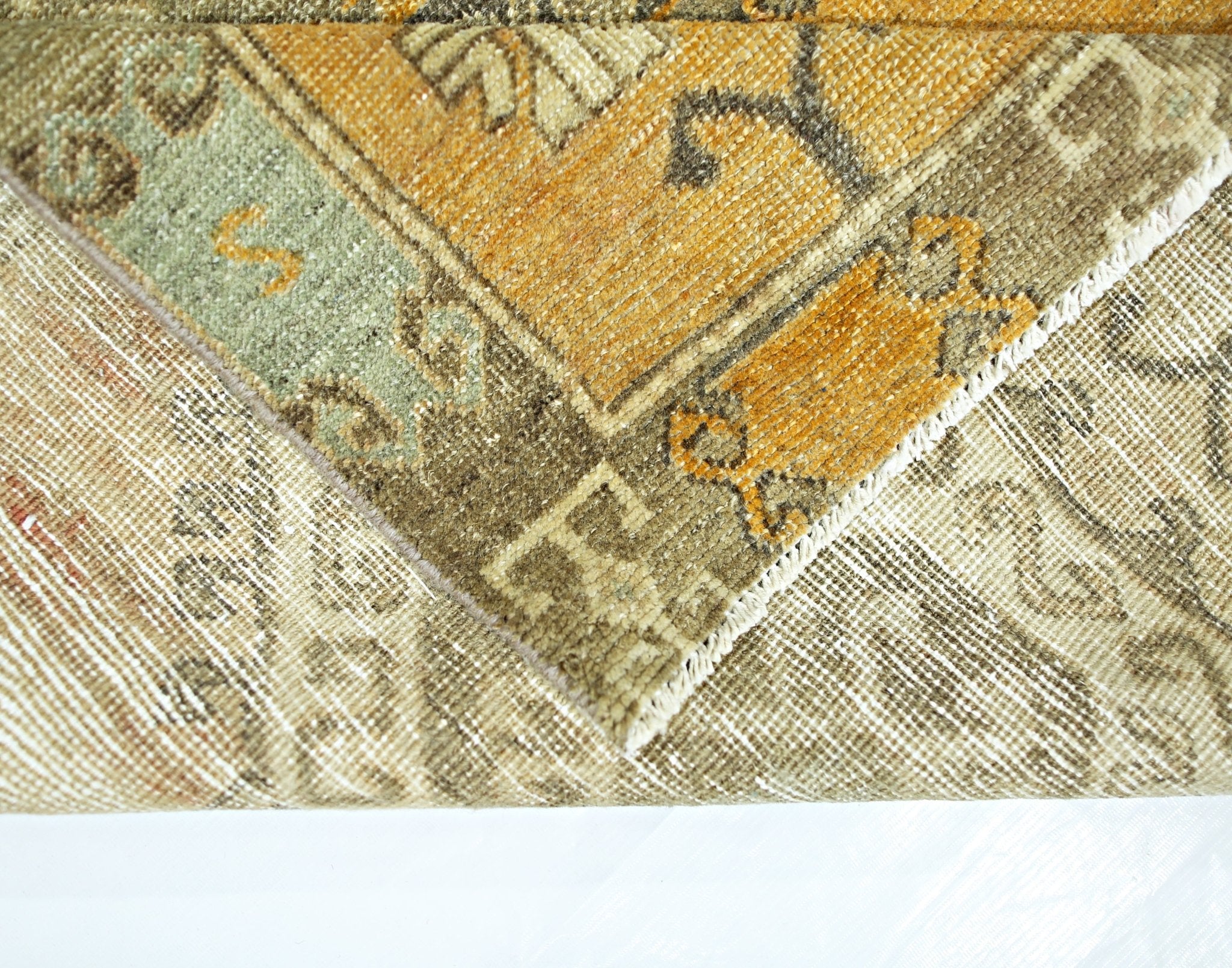 Handmade Vintage Persian Hallway Runner | 189 x 93 cm | 6'2" x 3' - Najaf Rugs & Textile