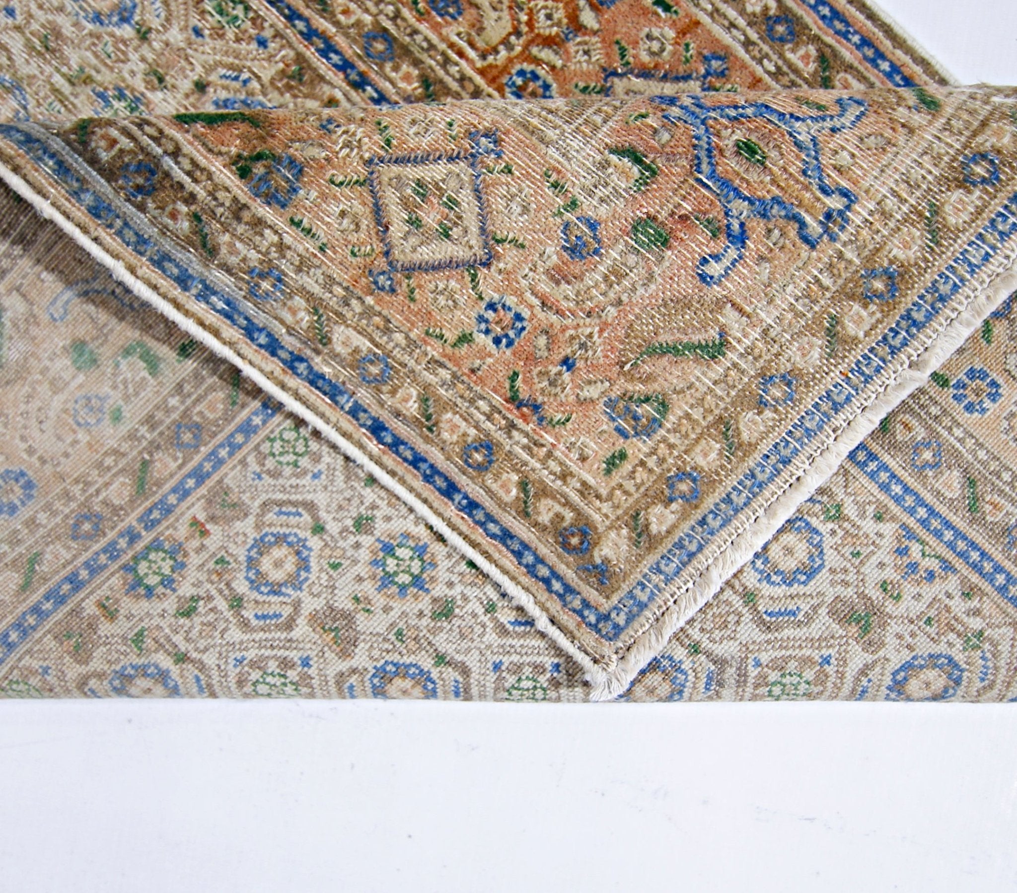 Handmade Vintage Persian Hallway Runner | 195 x 74 cm | 6'5" x 2'5" - Najaf Rugs & Textile