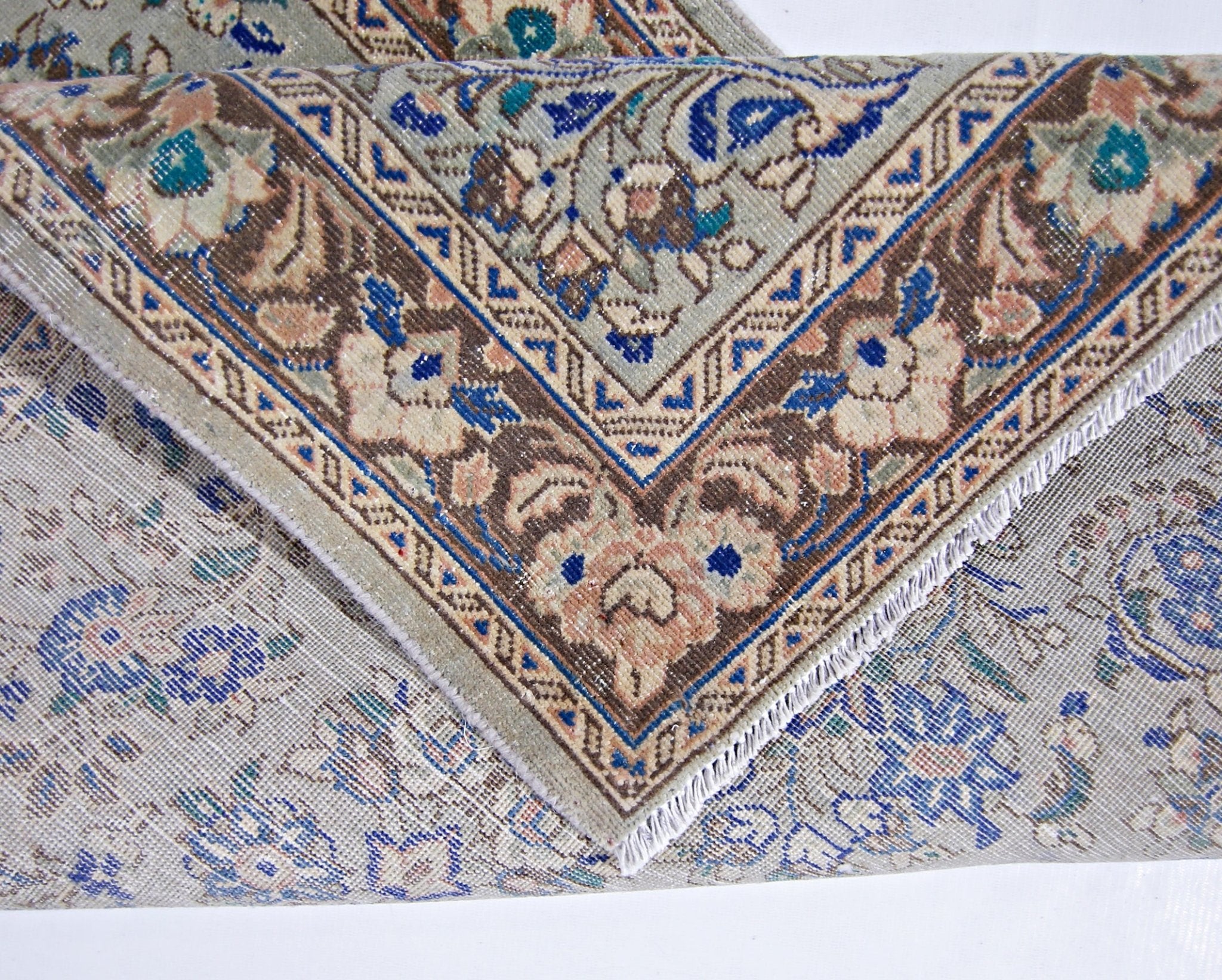 Handmade Vintage Persian Hallway Runner | 198 x 79 cm | 6'6" x 2'7" - Najaf Rugs & Textile