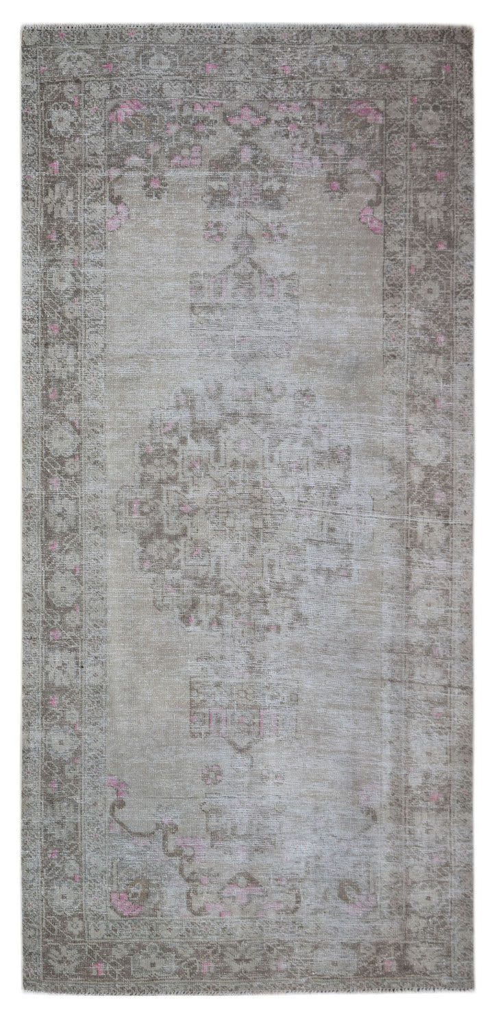 Handmade Vintage Persian Hallway Runner | 224 x 114 cm | 7'4" x 3'9" - Najaf Rugs & Textile